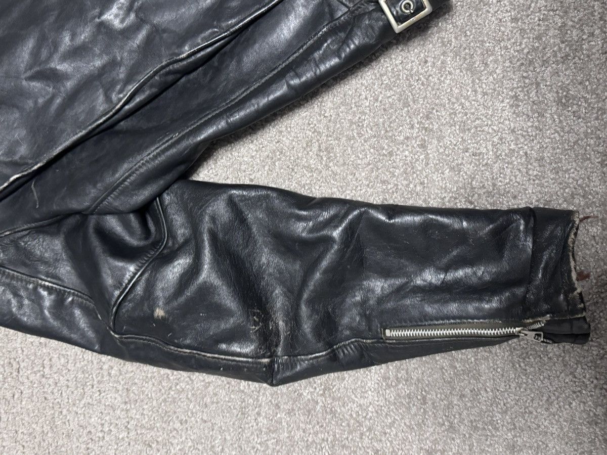 Schott Schott vintage cafe racer black leather jacket Size US S / EU 44-46 / 1 - 14 Thumbnail