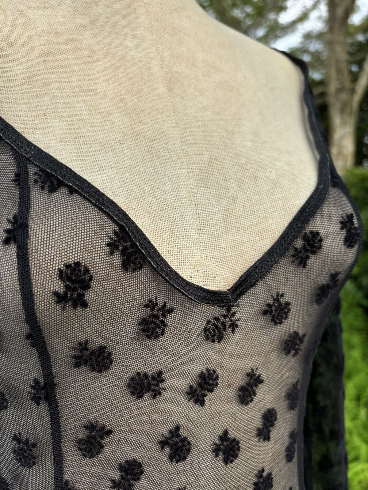Vintage Black mesh dreas by david darlymple for field Size M / US 6-8 / IT 42-44 - 9 Thumbnail