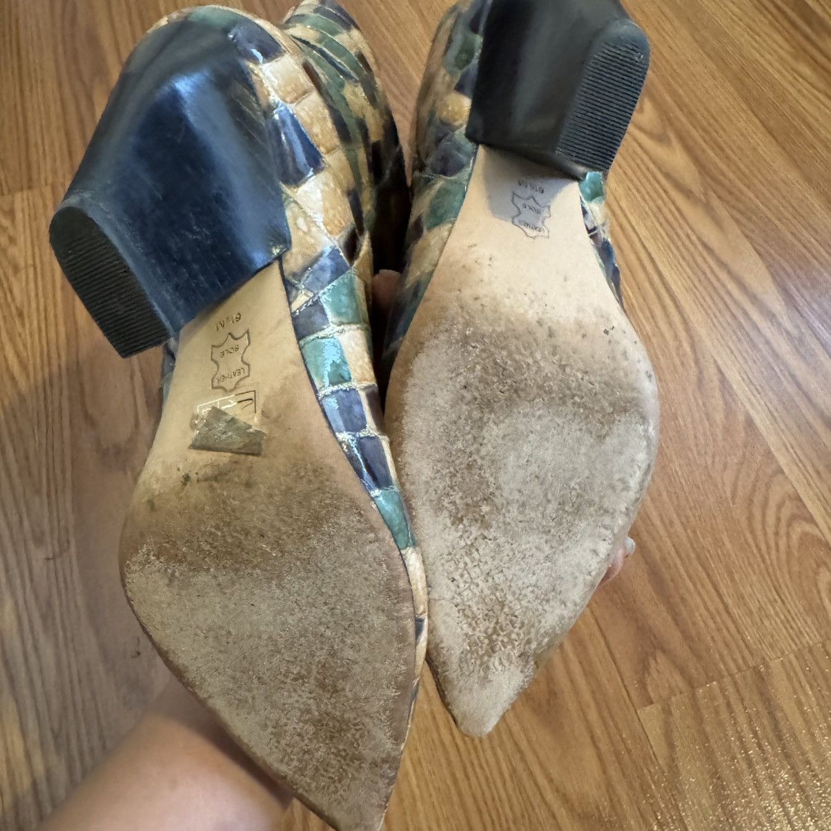 Tory Burch Tory Burch Lila 90mm Painted Hand Embossed Ankle Boots Size US 6.5 / IT 36.5 - 8 Thumbnail