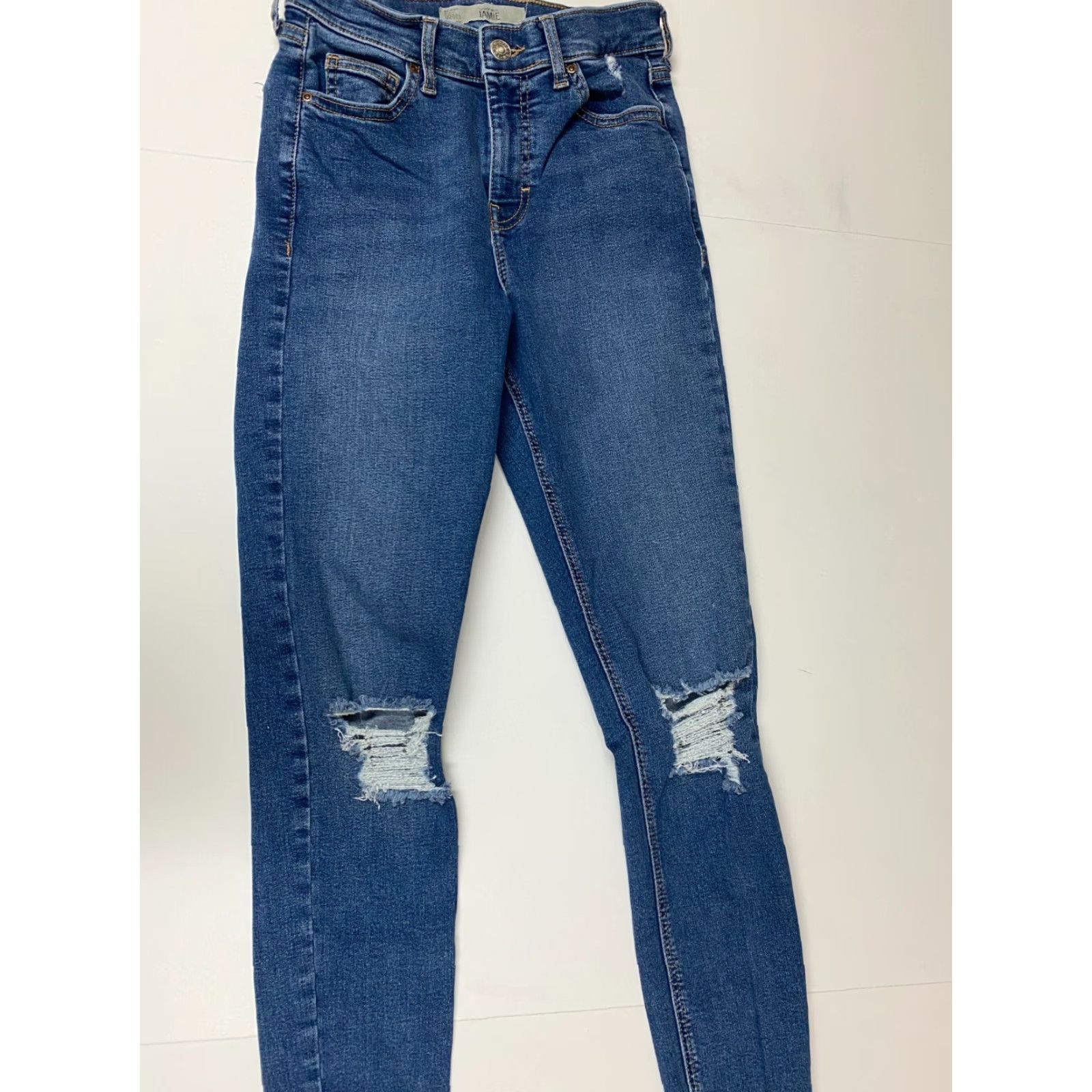 Topshop Topshop Jeans 22 blue denim Moto Jamie Regular Straight Women Size 40" / US 18 - 5 Thumbnail