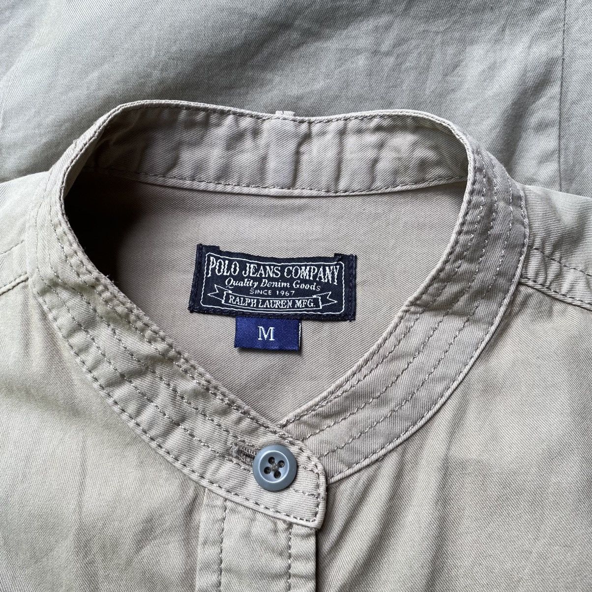 Polo Ralph Lauren POLO JEANS COMPANY Beige Button-Up Shirt with Epaulettes Size M / US 6-8 / IT 42-44 - 14 Thumbnail