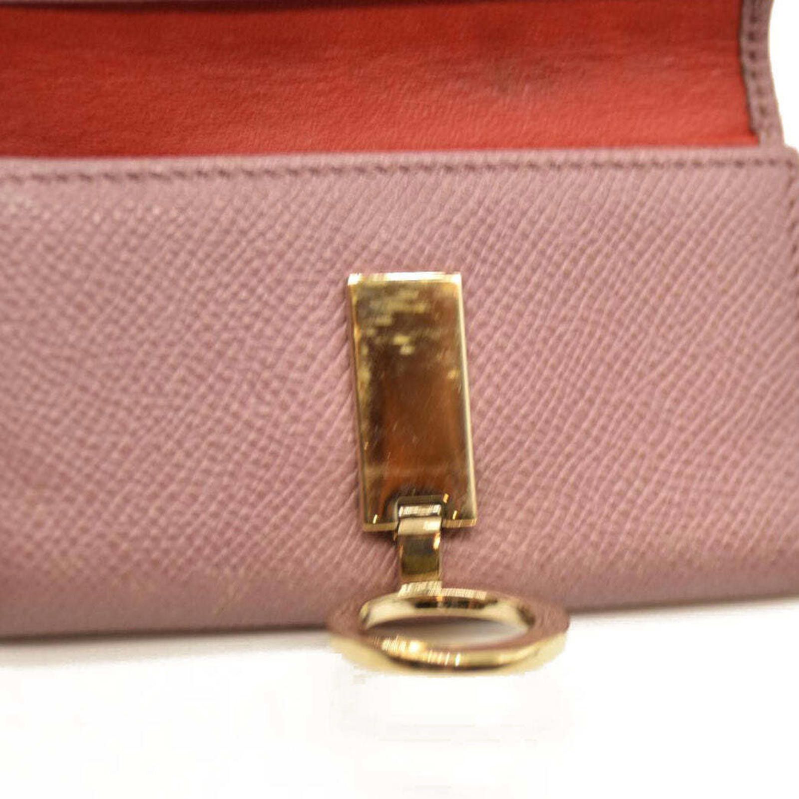 Bvlgari BVLGARI BVLGARIBVLGARI Clip Leather 6 Ring Key Case Pink Size ONE SIZE - 10 Thumbnail