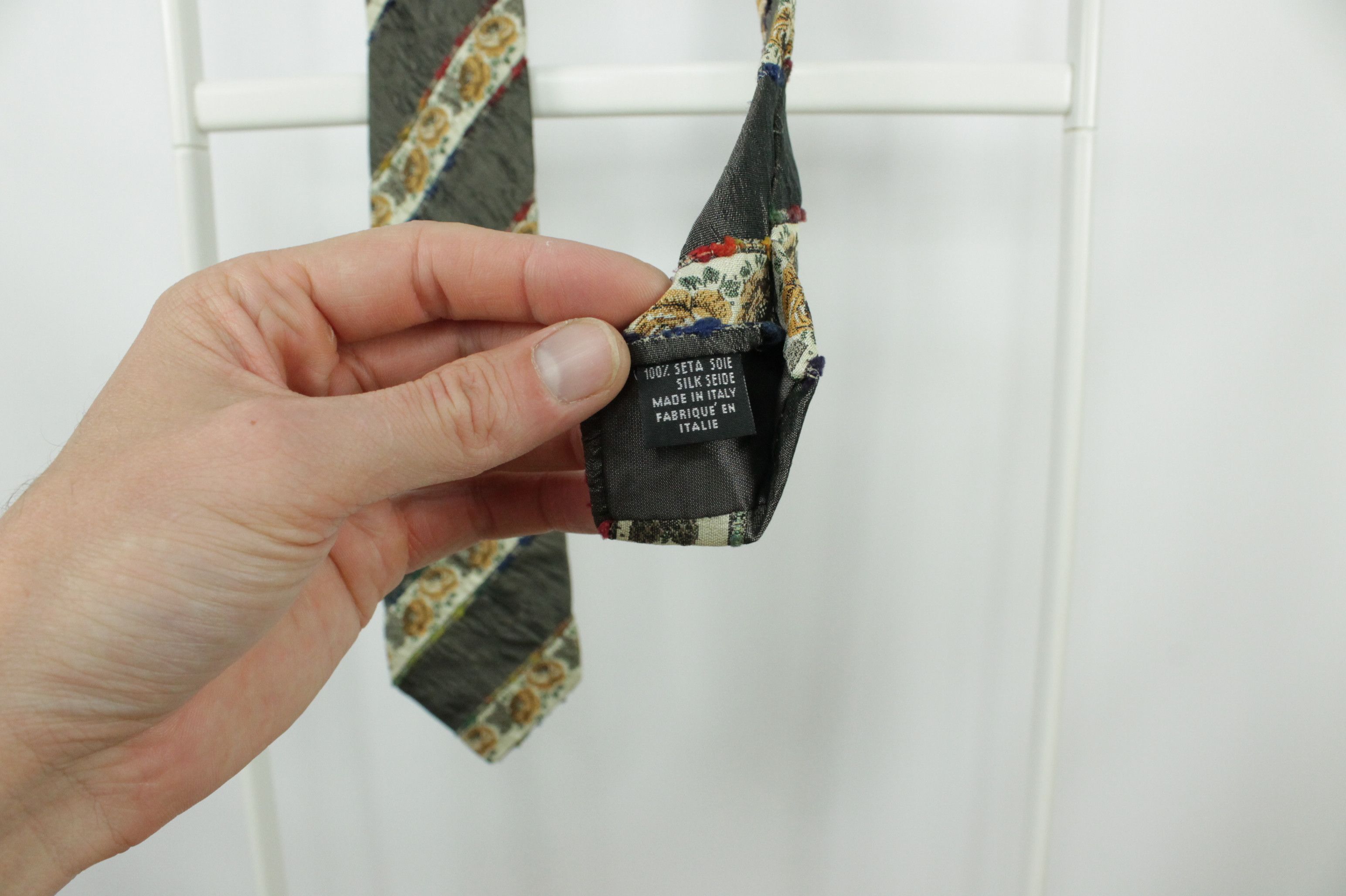 Kenzo Vintage Kenzo Homme Flower Print Silk Tie Size ONE SIZE - 4 Thumbnail