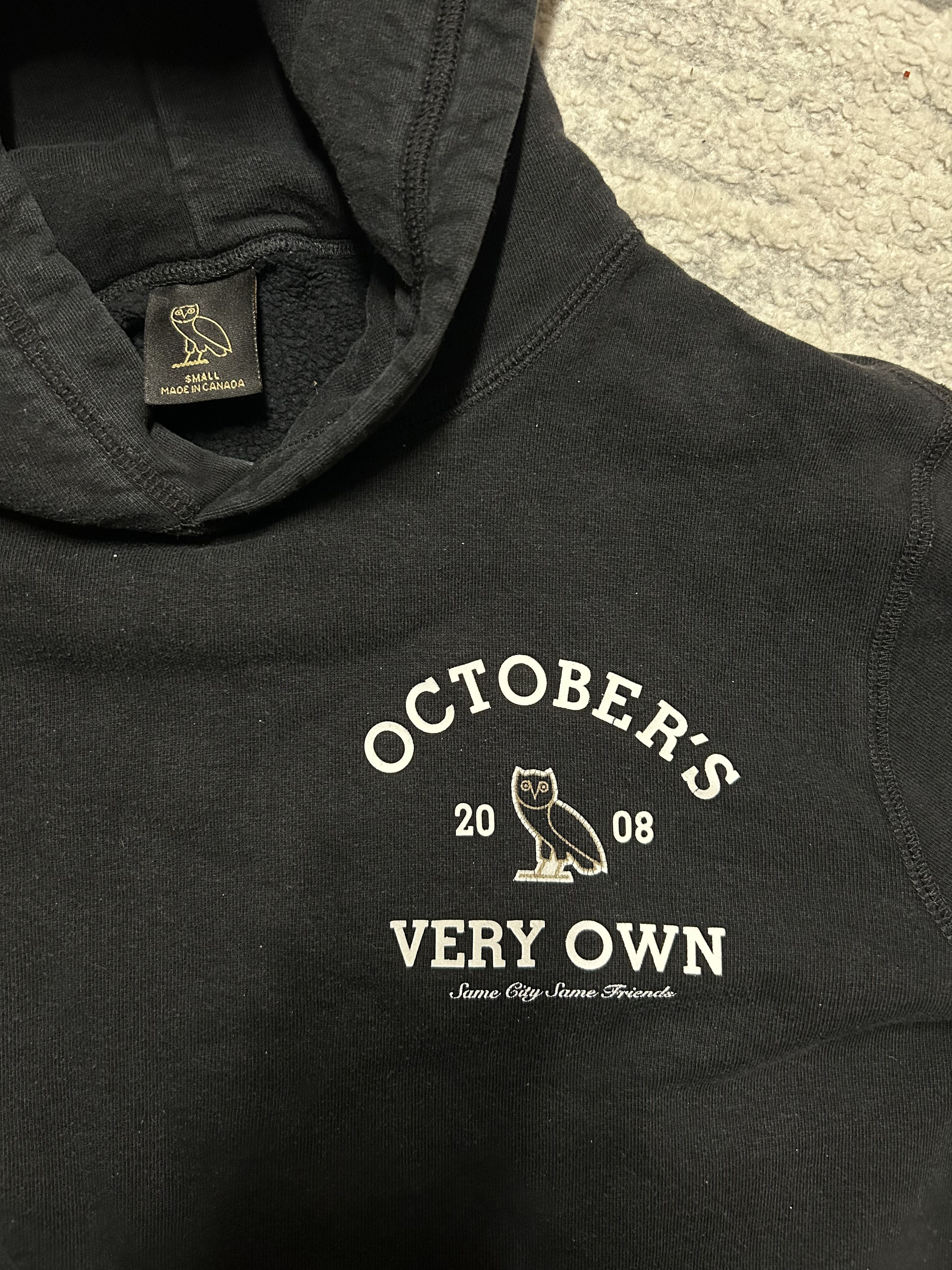 October's Very Own Ovo Octobers Very Own x Drake Small Logo Cotton Hoodie Black Size US S / EU 44-46 / 1 - 5 Thumbnail