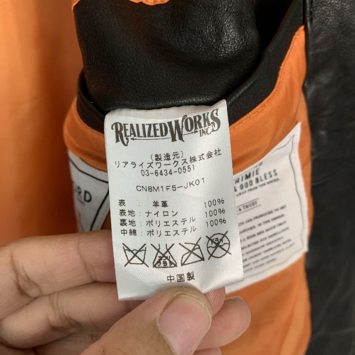 Japanese Brand Realized Works Double Colar Motorcycle Leather Jacket Size US S / EU 44-46 / 1 - 19 Thumbnail