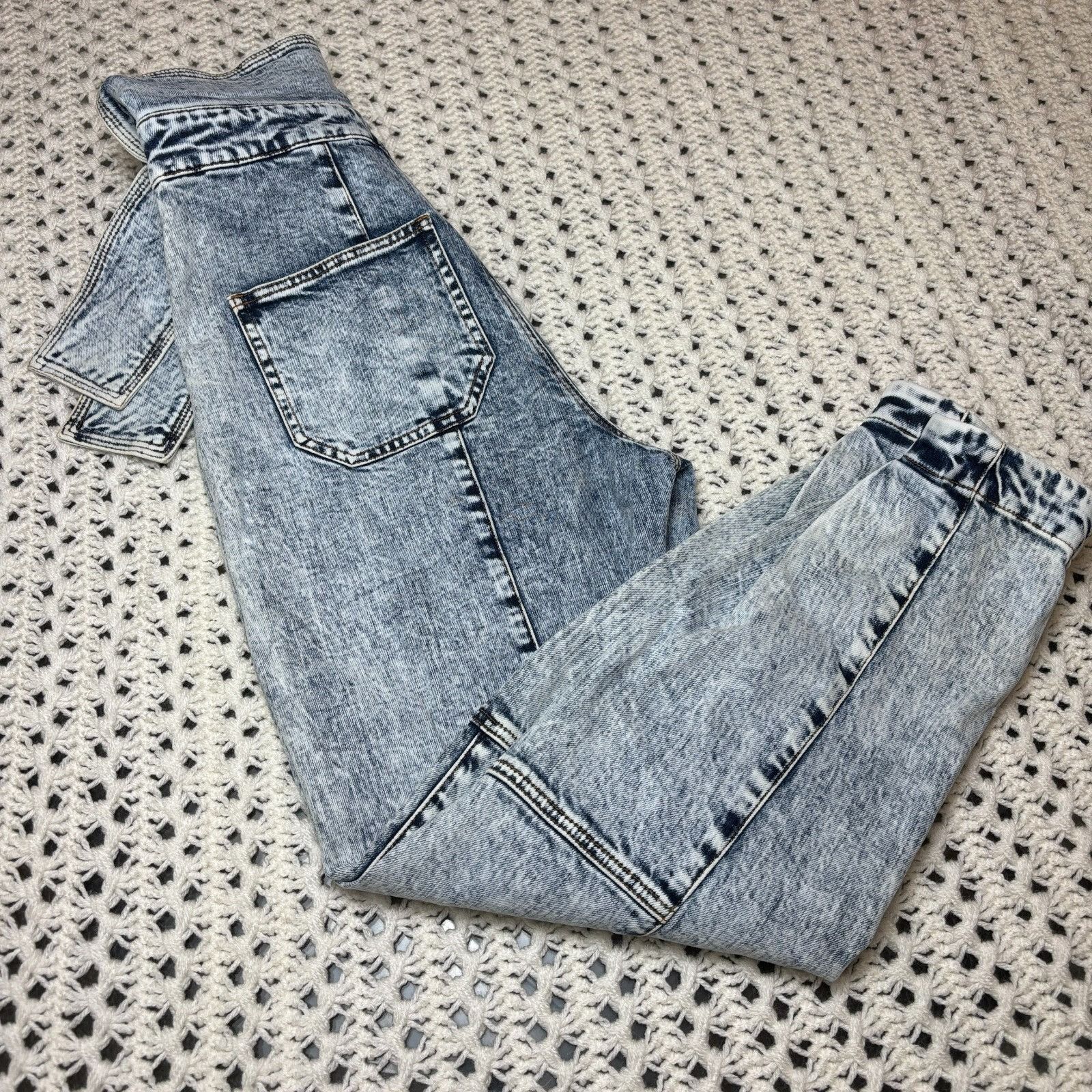 Ulla Johnson Ulla Johnson $395 Storm Jeans Tie Waist Cotton Blnd Acid Was Size 26" / US 2 / IT 38 - 8 Thumbnail
