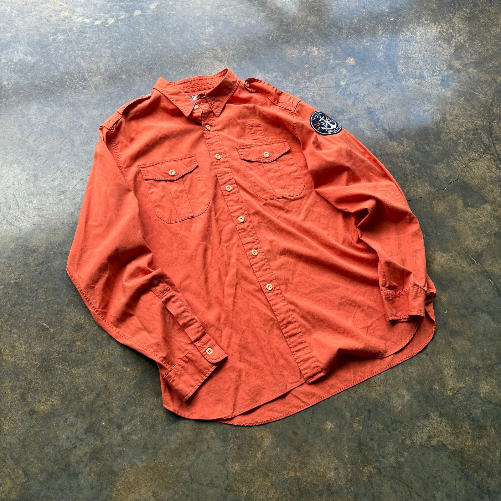 Polo Ralph Lauren Very Rare Naval Station Polo Ralph Lauren Button Up Size US XXL / EU 58 / 5 - 2 Thumbnail