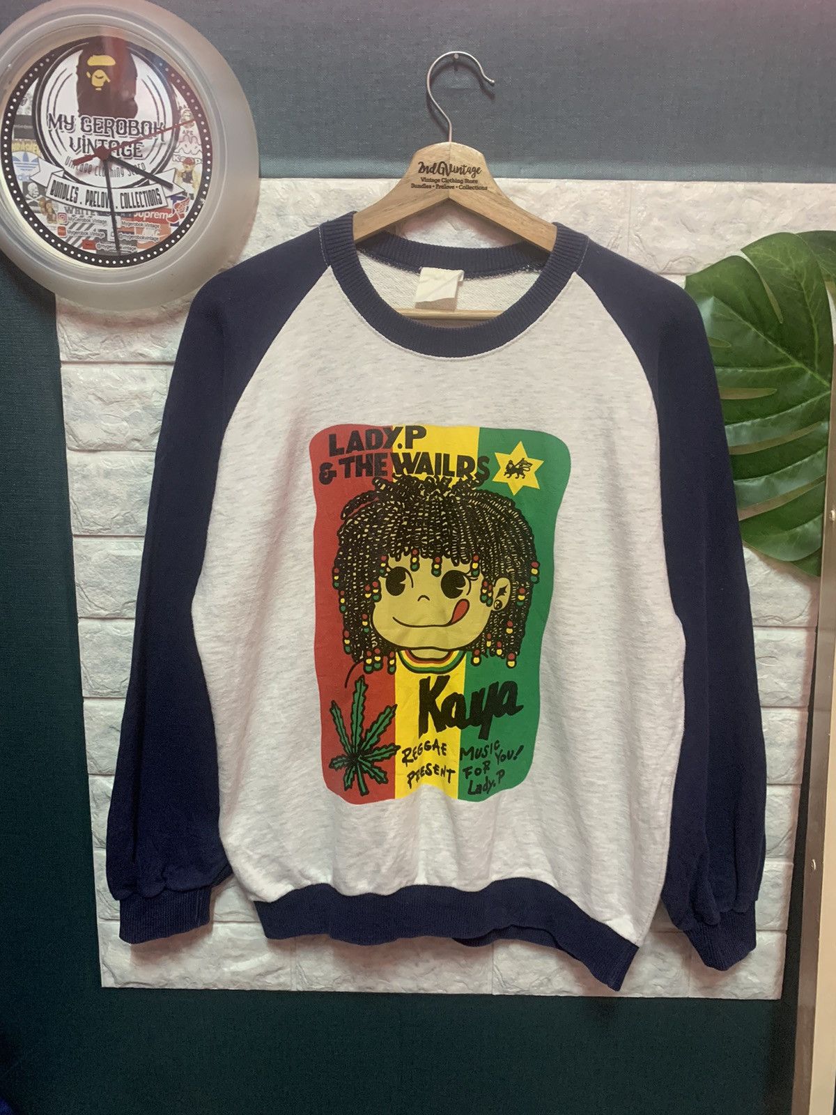 Other × Vintage VINTAGE!! Sweatshirt RASTA Reggae Size US M / EU 48-50 / 2 - 1 Thumbnail