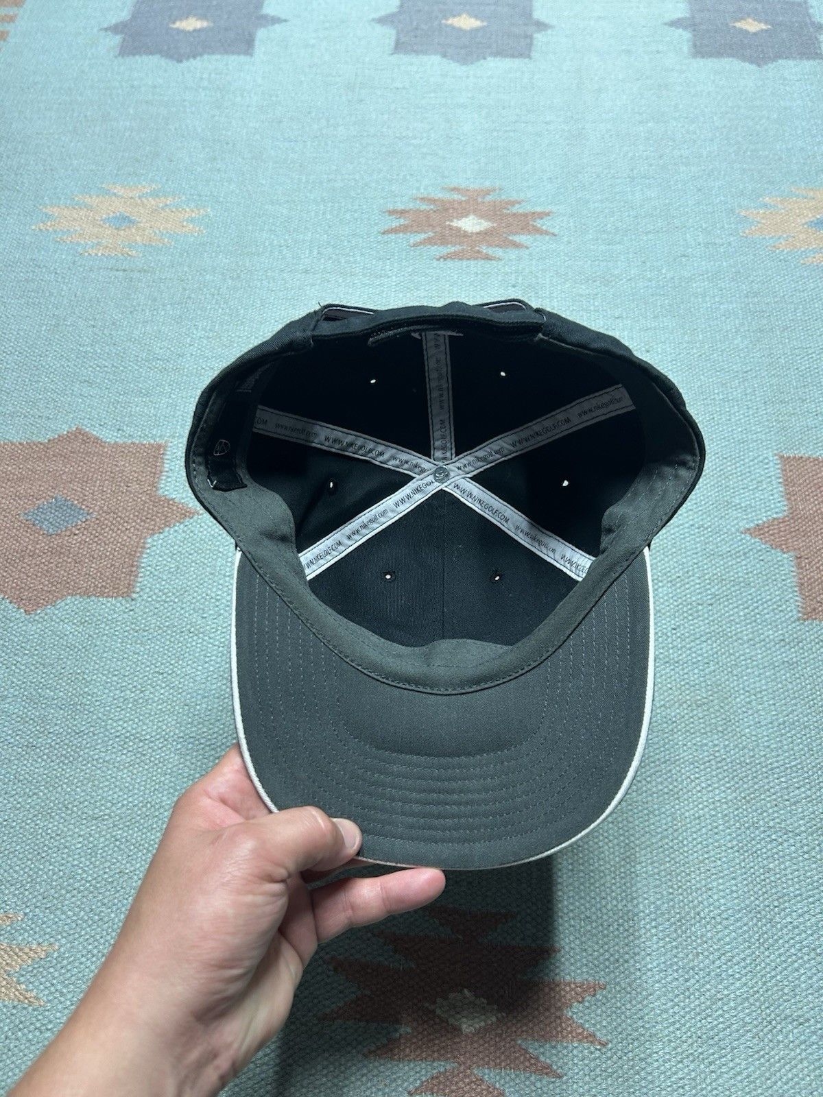 Nike Nike golf Strapback hat SQ one tiger woods black swoosh logo Size ONE SIZE - 5 Thumbnail