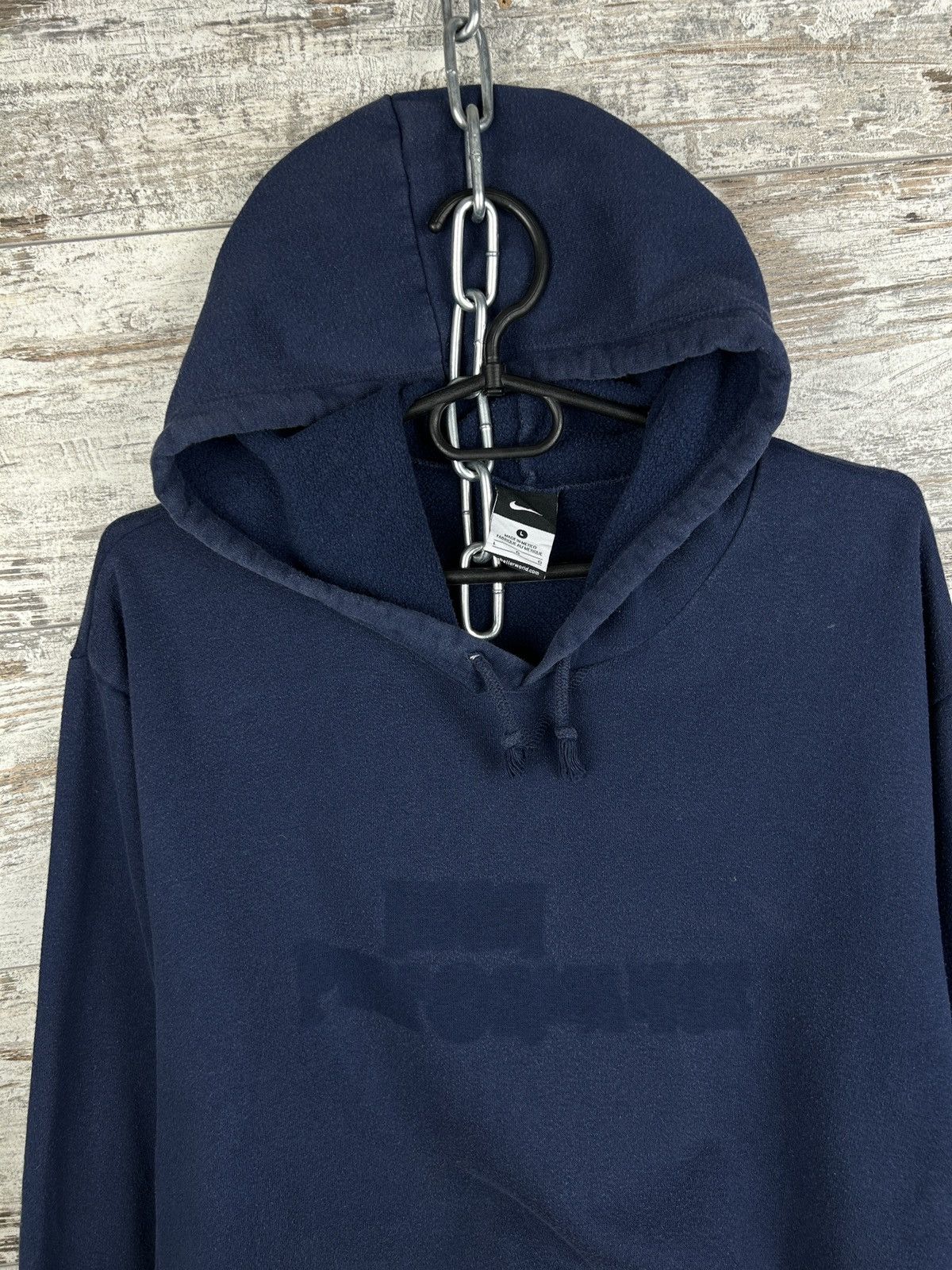 Nike Mens Vintage Nike centre swoosh hoodie y2k rare basic crazy Size US L / EU 52-54 / 3 - 8 Thumbnail