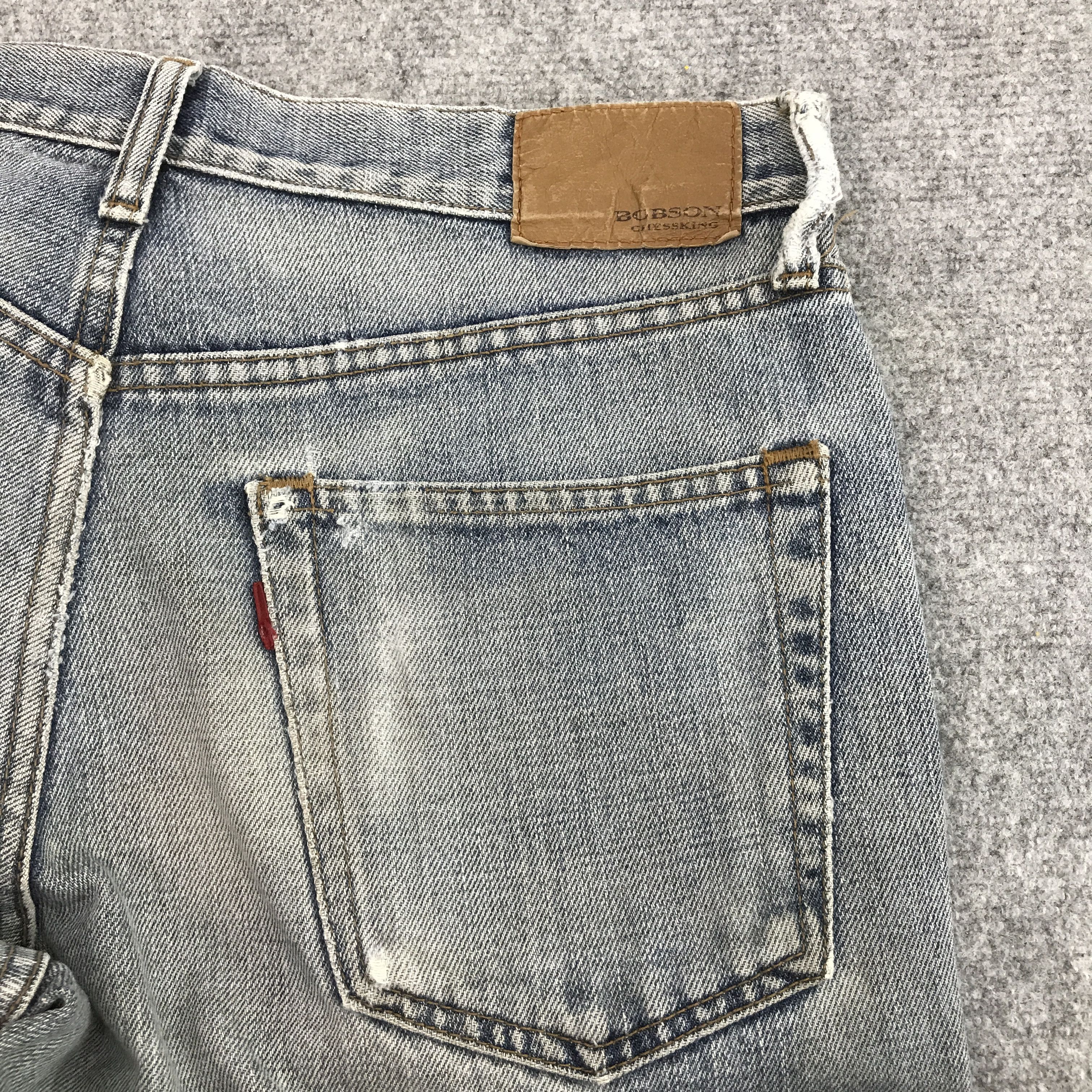 Japanese Brand bobson Brand Ripped Distressed Faded jean pants Size US 31 - 8 Thumbnail