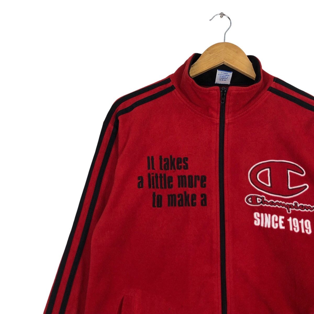 Champion × Japanese Brand × Vintage Champion Fleece Sweatshirt Jacket Medium #A3 Size US M / EU 48-50 / 2 - 6 Thumbnail