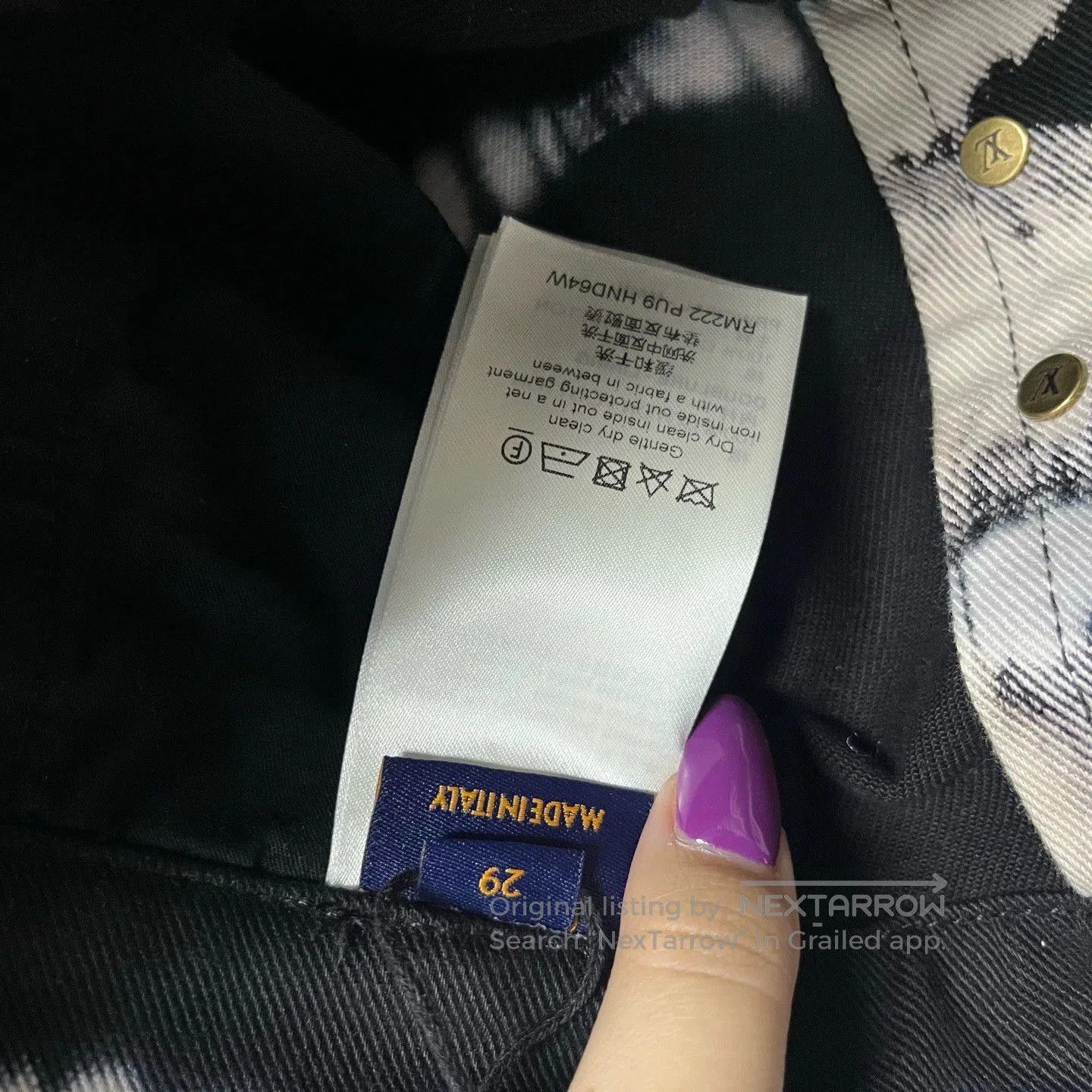 Louis Vuitton louis vuitton black tie. Size US 29 - 5 Thumbnail