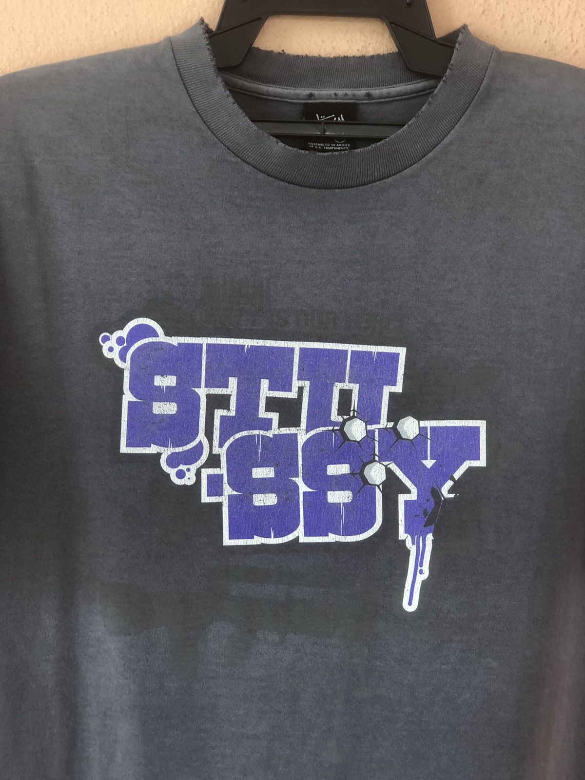 Stussy × Vintage Vintage STUSSY Faded And Distressed Tee Size US M / EU 48-50 / 2 - 2 Thumbnail