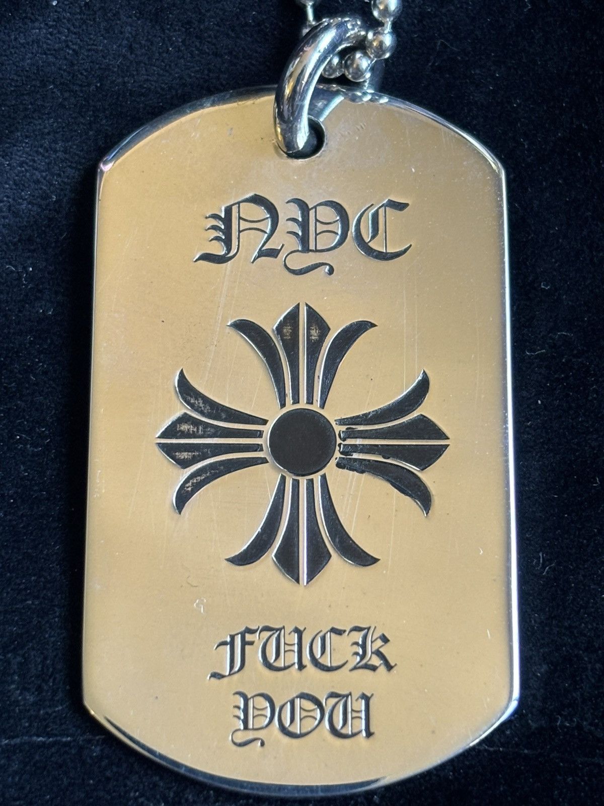 Chrome Hearts Chrome Hearts NYC Fuck You Dog Tag Size ONE SIZE - 3 Thumbnail