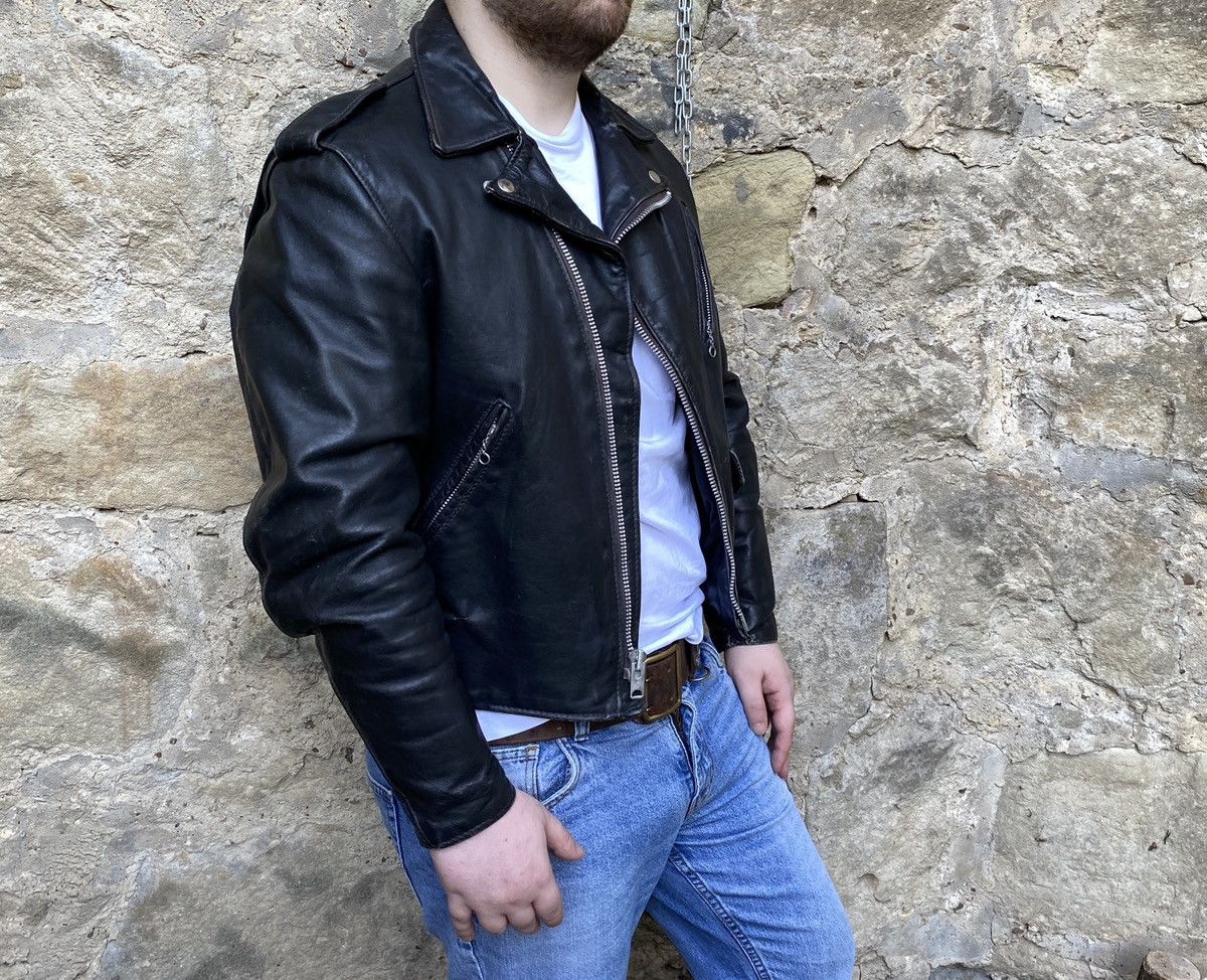 Schott Vintage 60s Perfecto Leather Biker Jacket Size US L / EU 52-54 / 3 - 4 Thumbnail