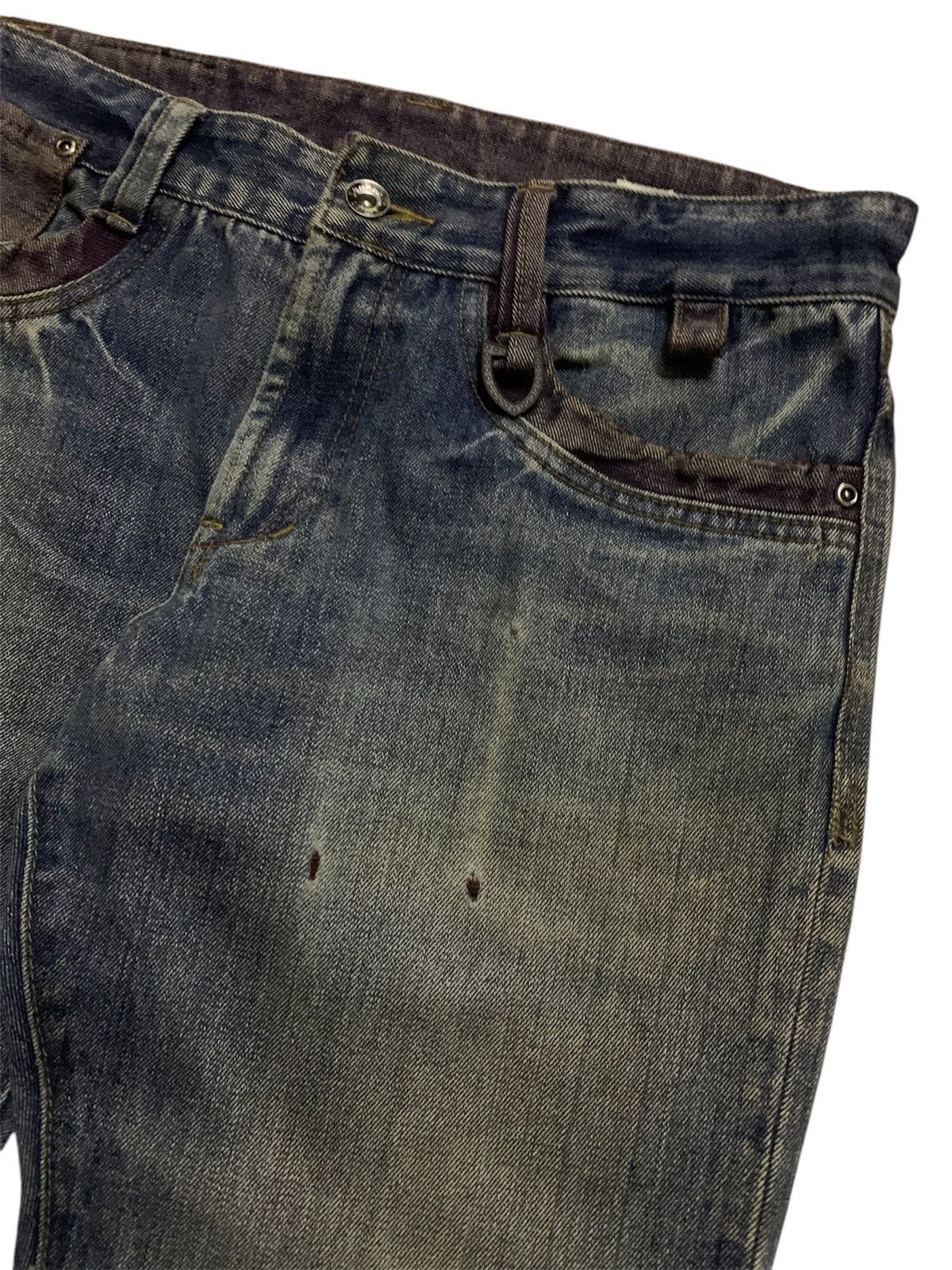 semanticdesign 💥Avant-Garde Flare Semantic design Ripped Denim Pant Size US 32 / EU 48 - 4 Thumbnail