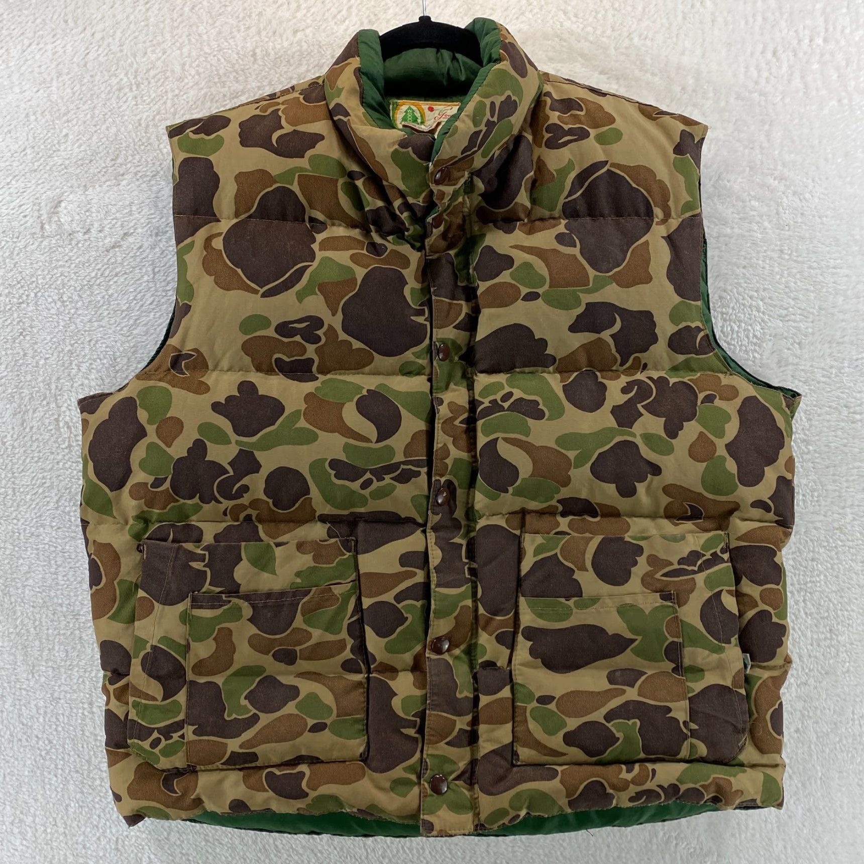 Vintage VINTAGE Woods Bag & Canvas Goose Vest Mens Large Down Filled Camo Puffer Hunting Goose - Made in Canada Size US L / EU 52-54 / 3 - 2 Thumbnail