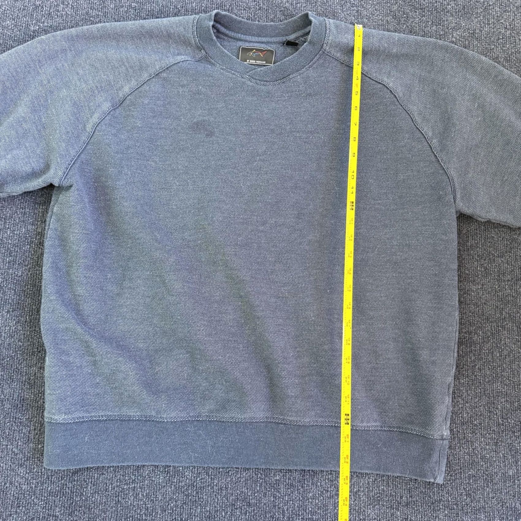 Vintage Greg Norman Sweatshirt Mens 2XL Blue Fleece Crewneck Pullover Golf Shark Logo Size US XXL / EU 58 / 5 - 6 Thumbnail