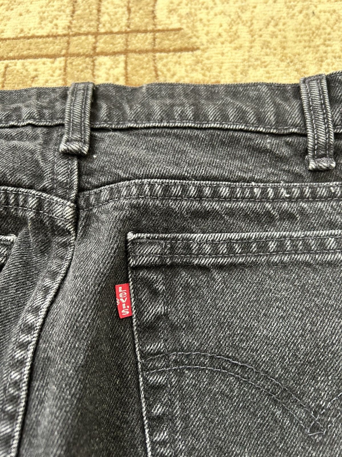 Levi's × Vintage Vintage 90s Levis 550’s Faded Black Denim Jeans Size US 33 - 4 Thumbnail
