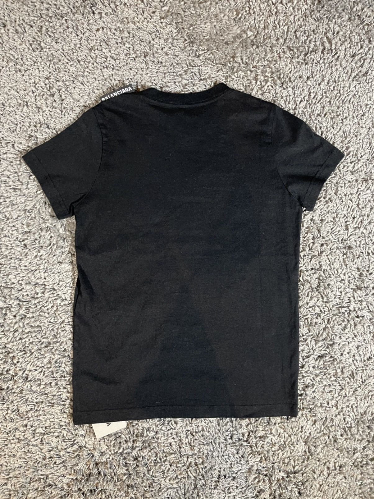 Balenciaga Balenciaga Shoulder Logo Light Jersey T-Shirt Black Size XS / US 0-2 / IT 36-38 - 4 Thumbnail