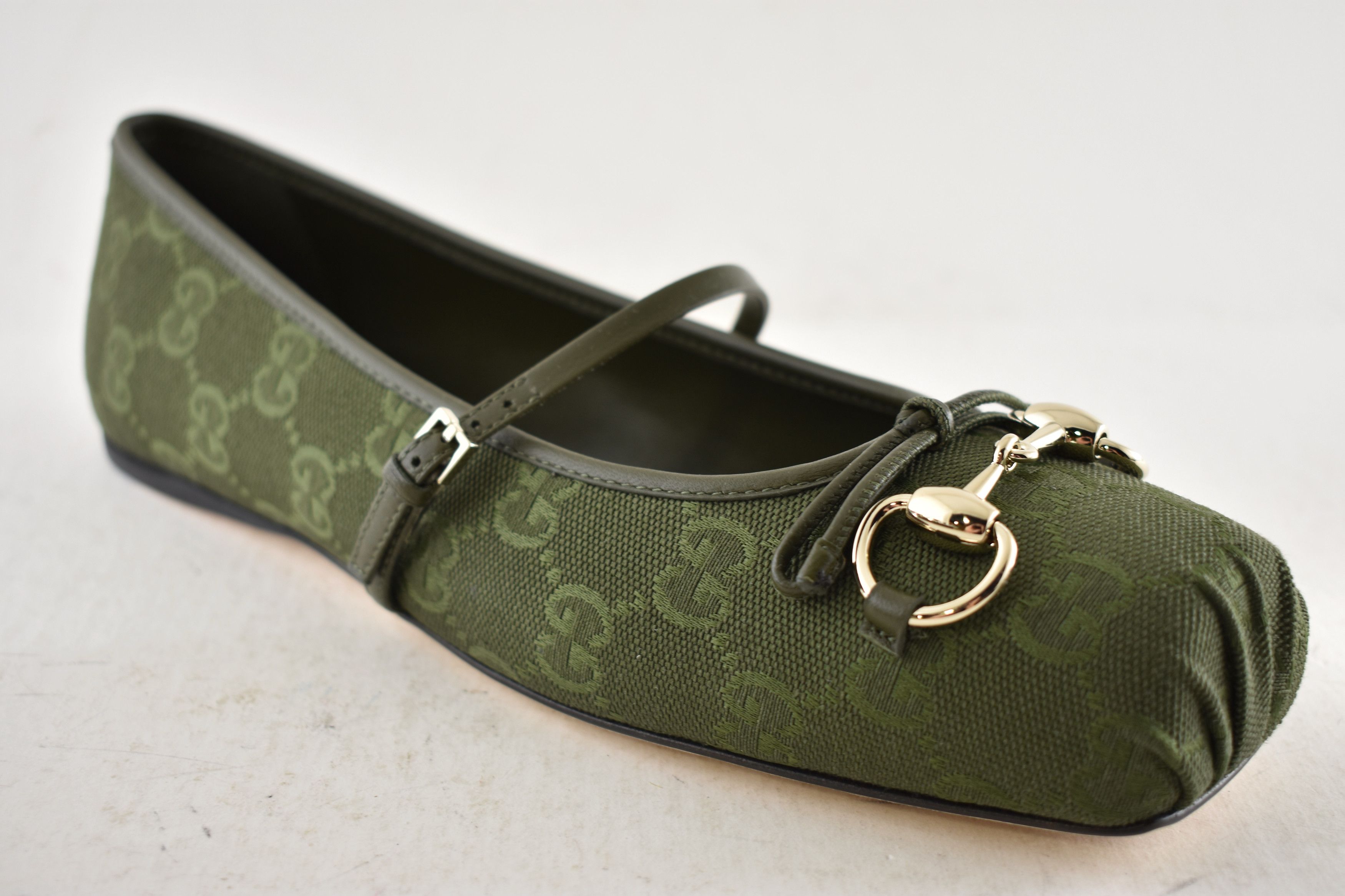 Gucci Gucci GG Logo Horsebit Maryjane Ballerina Ballet Flat 37 Size US 7 / IT 37 - 6 Thumbnail