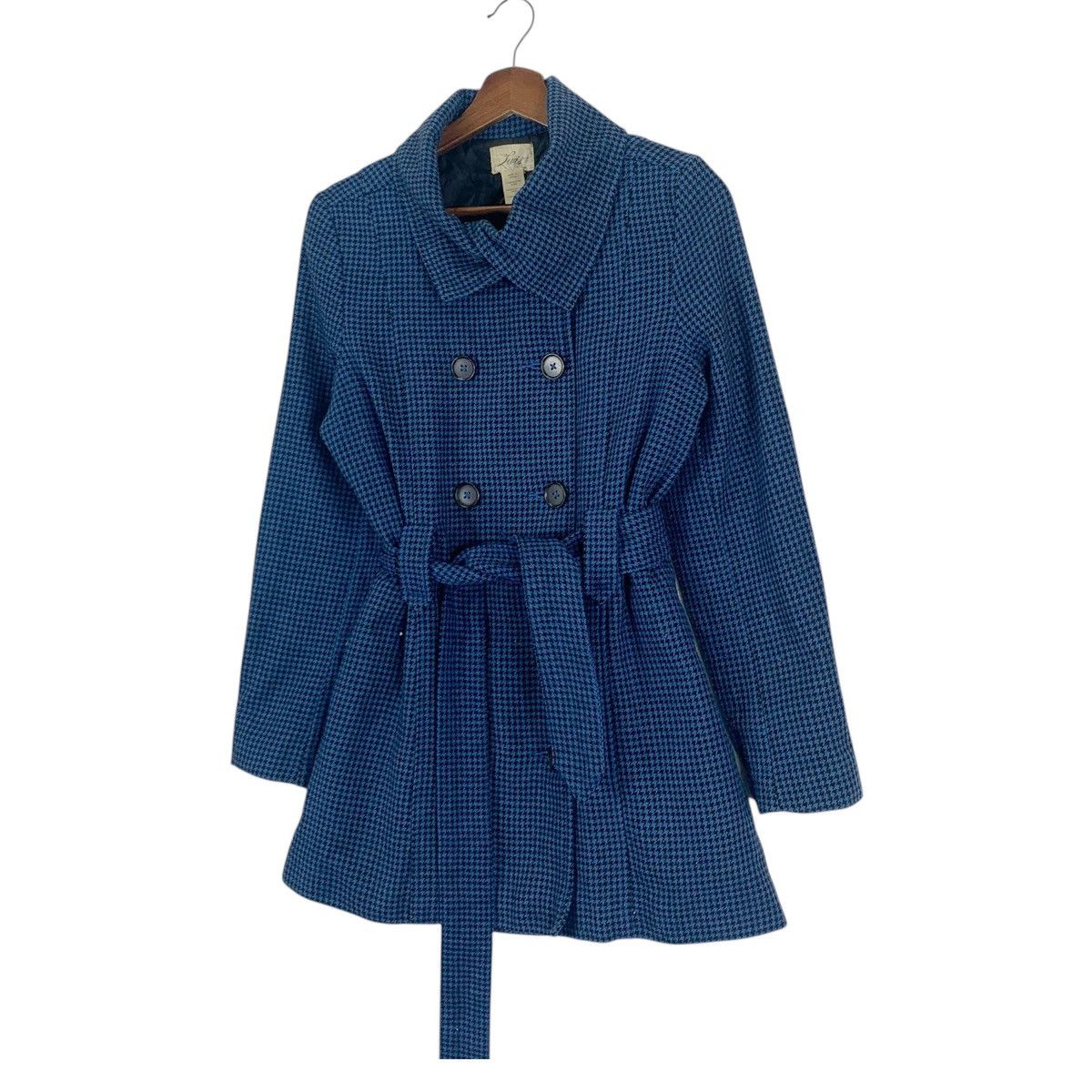 Levi's Vintage Levi’s Tartan Style Wool Trench Coat With Belt Size US S / EU 44-46 / 1 - 3 Thumbnail