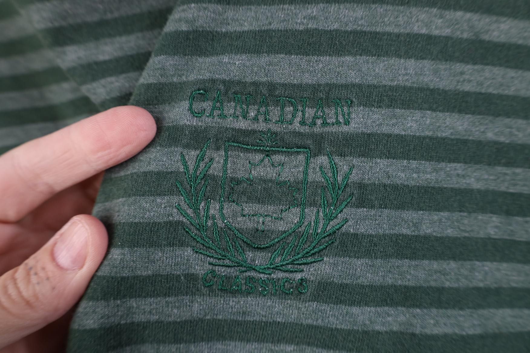 Vintage Vintage 90s Streetwear Canadian Short Sleeve T-Shirt Green Size US XL / EU 56 / 4 - 4 Thumbnail