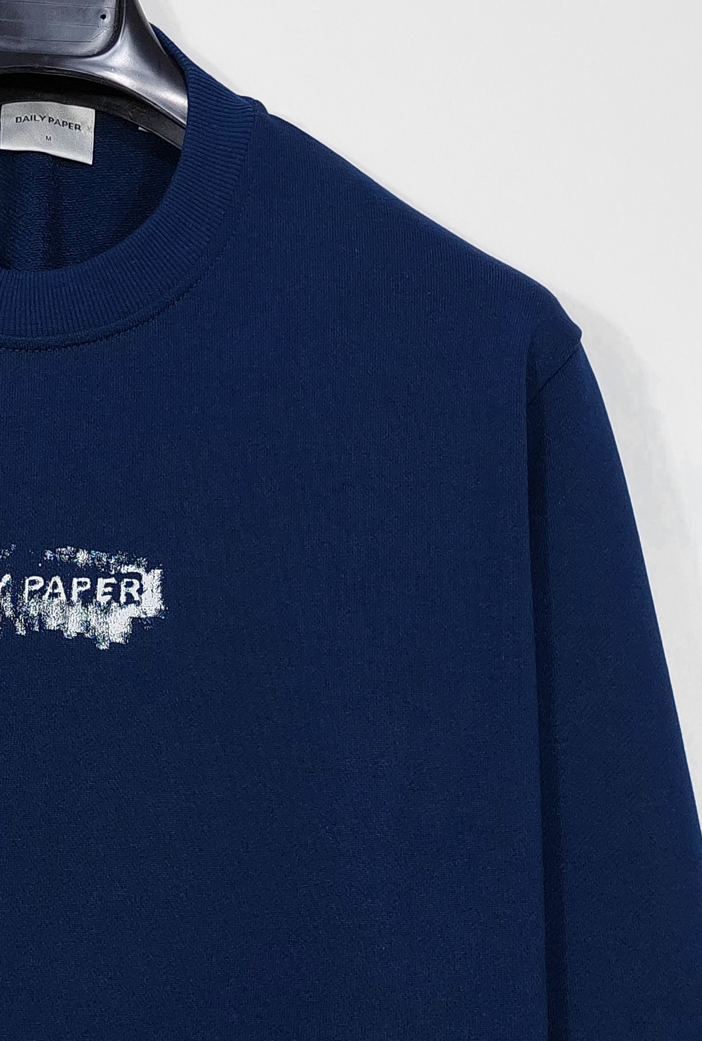 Daily Paper scratch logo sweatshirt - navy blue M Size US M / EU 48-50 / 2 - 7 Thumbnail