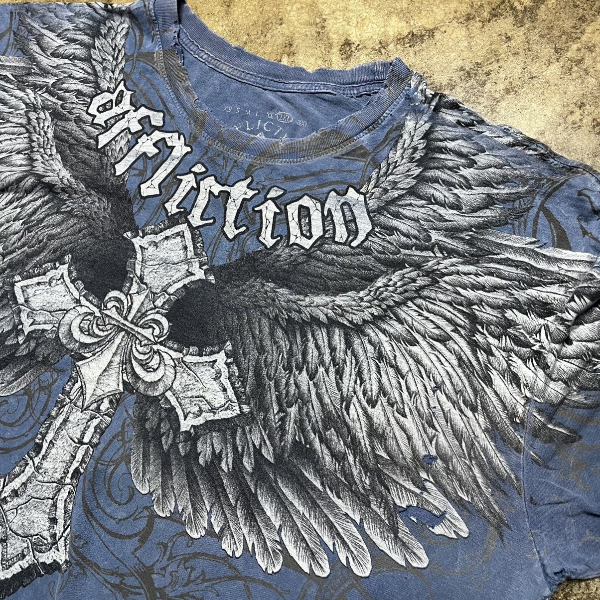 Vintage vintage y2k affliction jesse pinkman style aop tshirt Size US XL / EU 56 / 4 - 4 Thumbnail