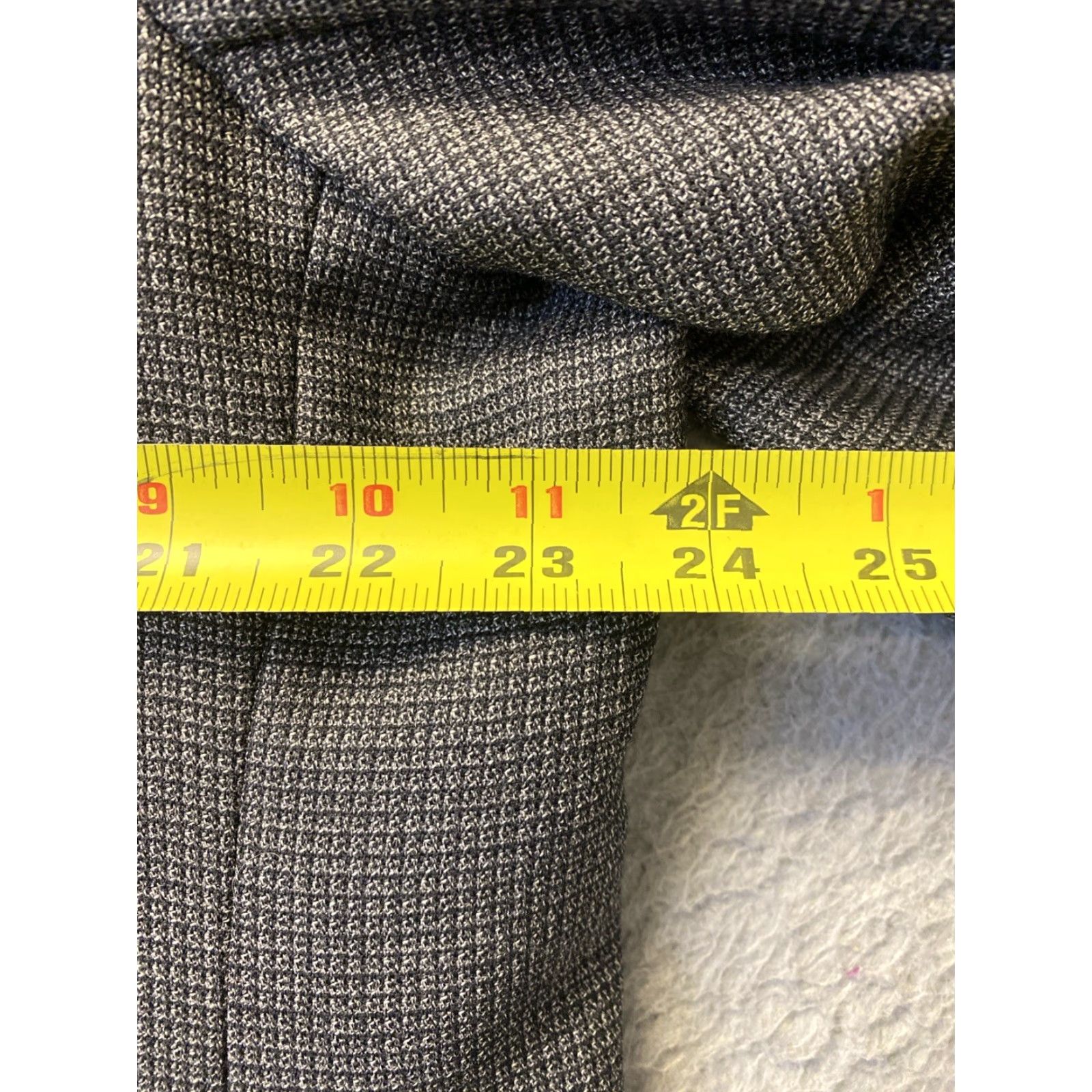 Santoni VINTAGE Mantoni Mens Blazer Jacket 48R Wool Textured Double-Vented Notch Lapel Formal Casual Size 48R - 5 Thumbnail