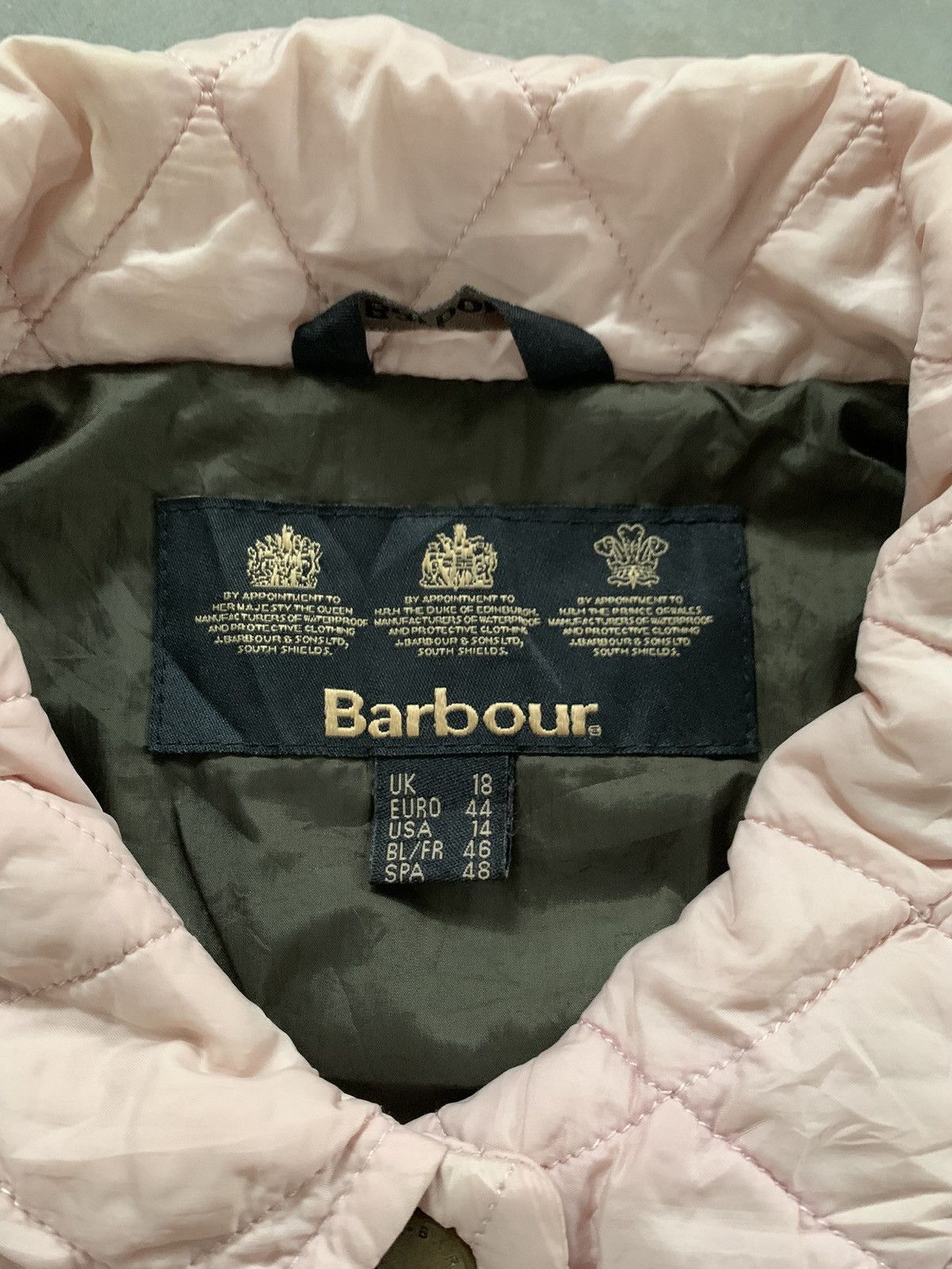 Barbour Vintage Barbour Pink Quilted Utility Jacket Size US XL / EU 56 / 4 - 5 Thumbnail