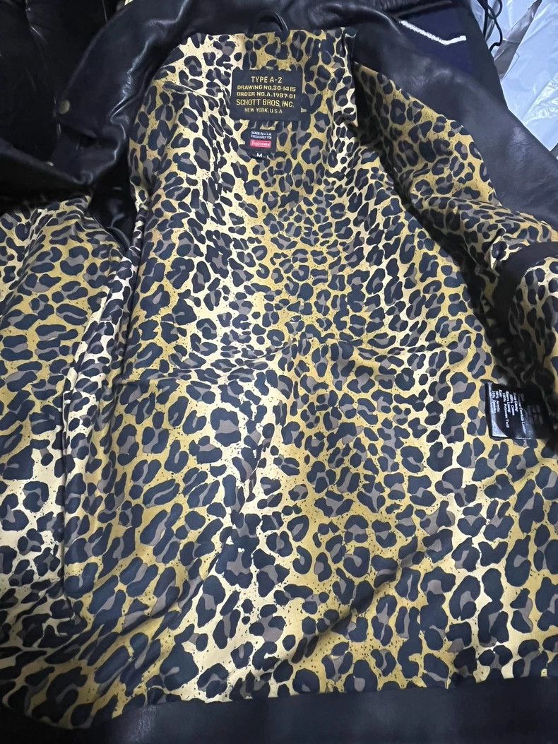 Schott Schott Co-branded buffalo leather leopard print leather ja Size US M / EU 48-50 / 2 - 3 Thumbnail