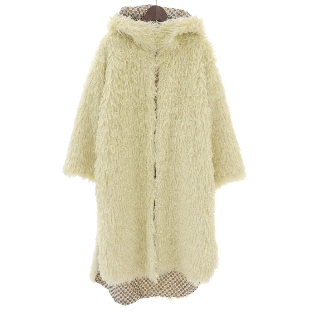 Other Other FUMIE TANAKA fur hood coat faux fur long hooded coat Others Outerwear F23A-01 DUTY FREE for USA Size ONE SIZE - 1 Thumbnail