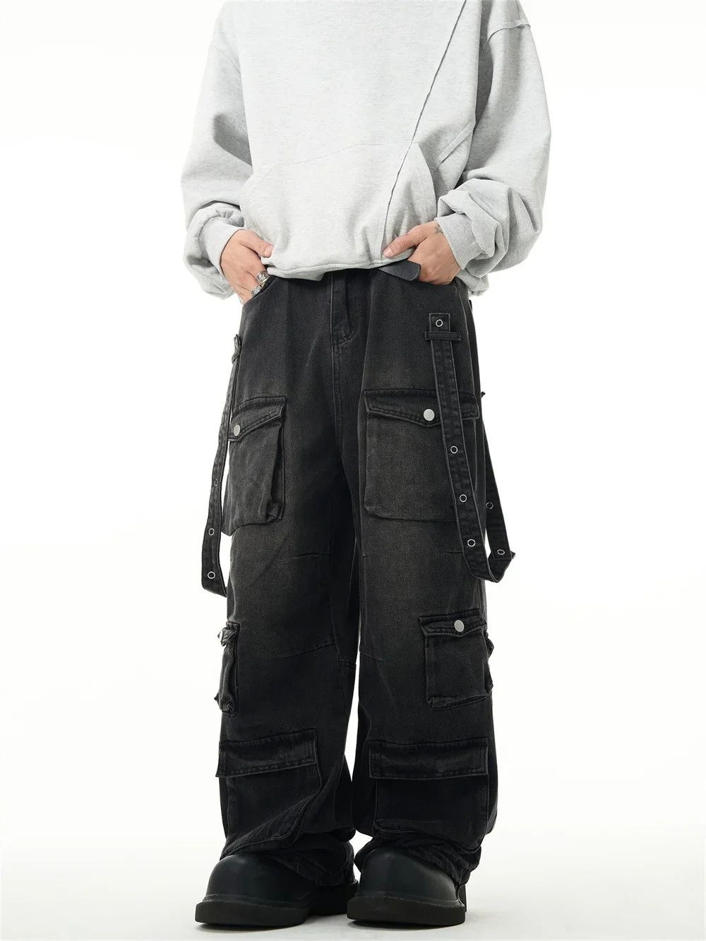 Other Baggy Multi-pocket Cargo Jeans Pants Size US 33 - 5 Thumbnail