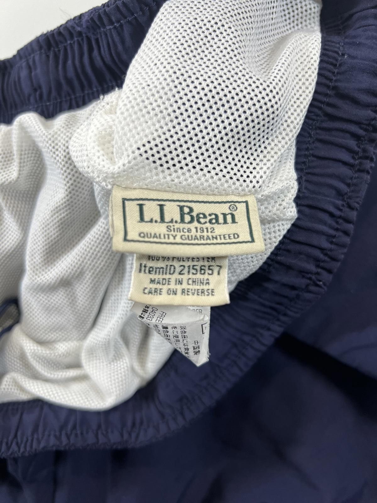 L.L. Bean L.L.Bean Navy Blue Men's Swim Shorts with Drawstring Waist Size US 32 / EU 48 - 5 Thumbnail