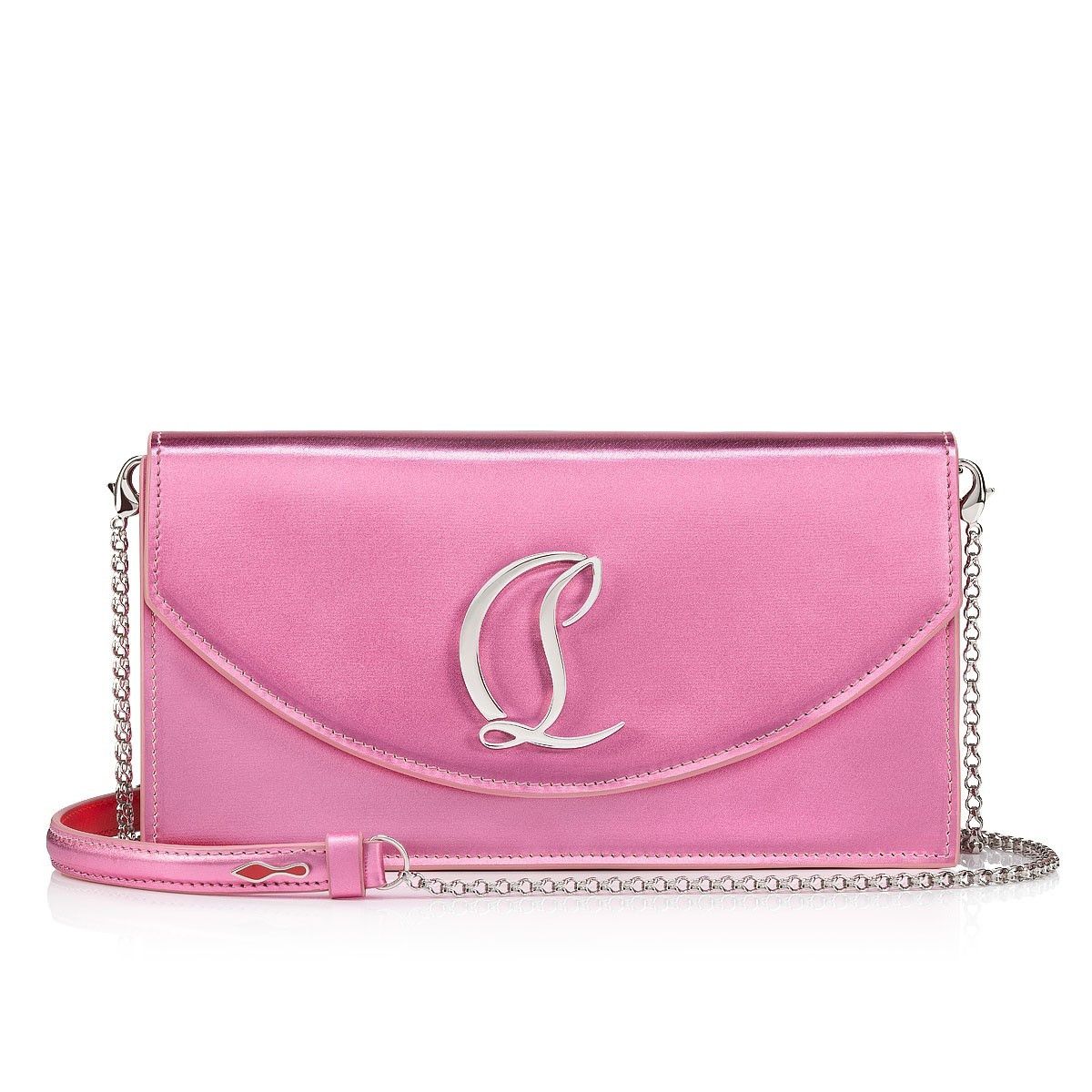 Christian Louboutin oc11z0525 Loubi54 Calf Laminato in Pink Size ONE SIZE - 1 Thumbnail