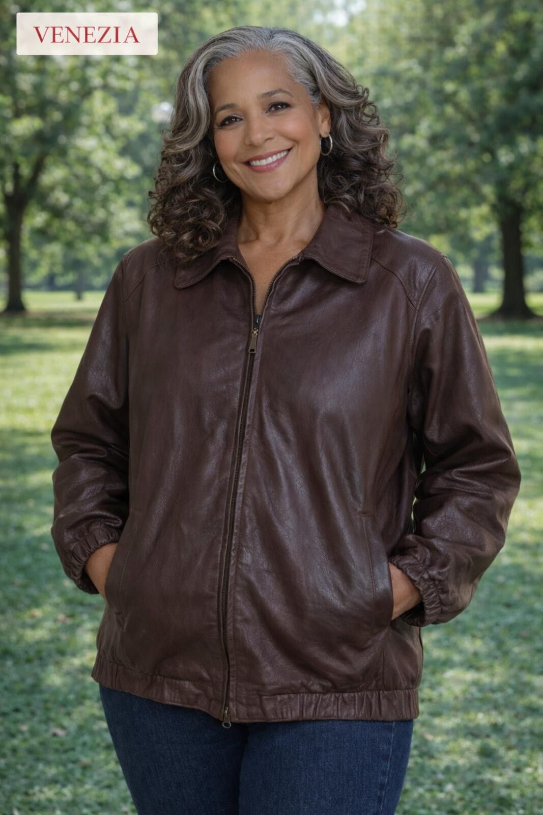 Barena Venezia Vintage Venezia Genuine Leather Brown Long Jacket Size 18W Size XXL / US 16-18 / IT 52-54 - 1 Thumbnail