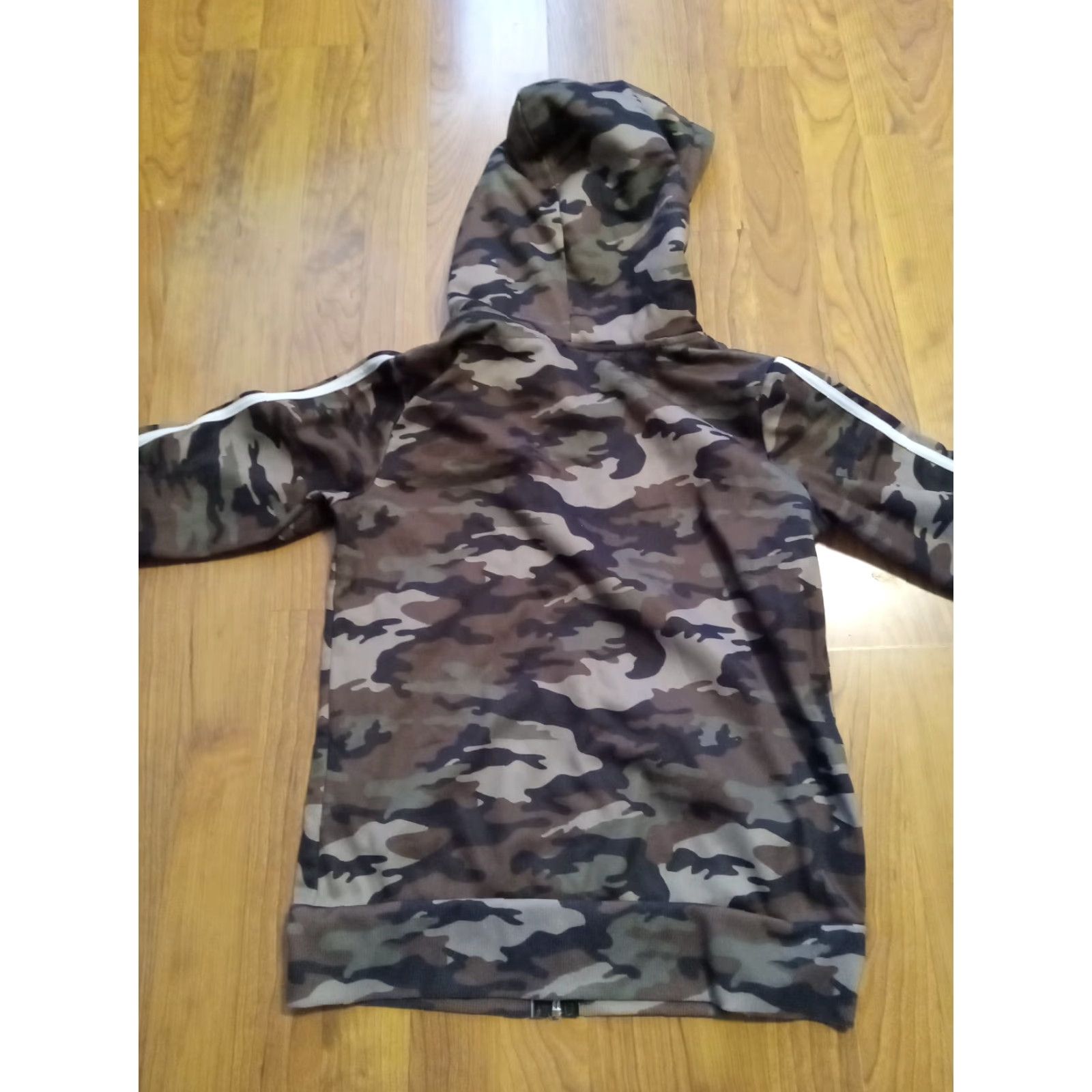Vintage Rue 21 Camo Full Zip Hoodie Sherpa Lined Hood Sz. Small 36" Chest LIKEONEW Size S / US 4 / IT 40 - 8 Thumbnail