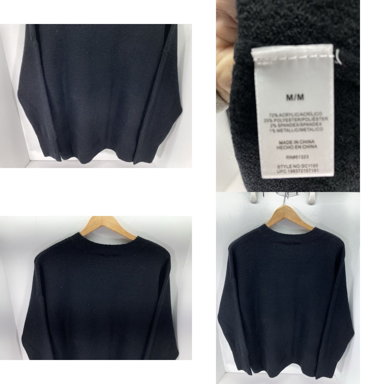 Vince Camuto Vince Camuto Sweater Women Medium Black Bad Witch Wicked Halloween Pullover NWT Women Sweater M Black Halloween Pullover NWT Size M / US 6-8 / IT 42-44 - 8 Thumbnail