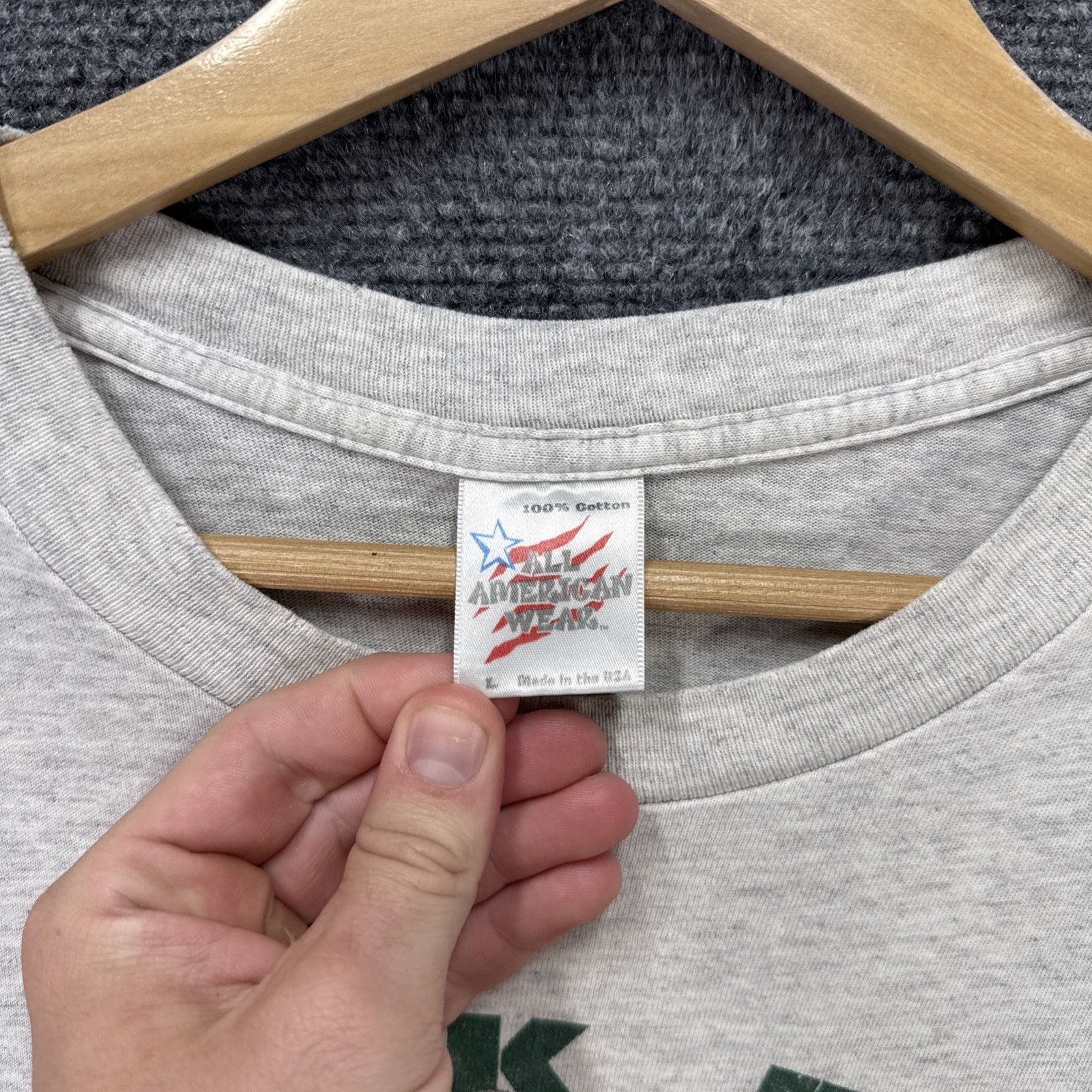 NFL Vintage Green Bay Packers Shirt Large Gray 90s Caricature Size US L / EU 52-54 / 3 - 4 Thumbnail