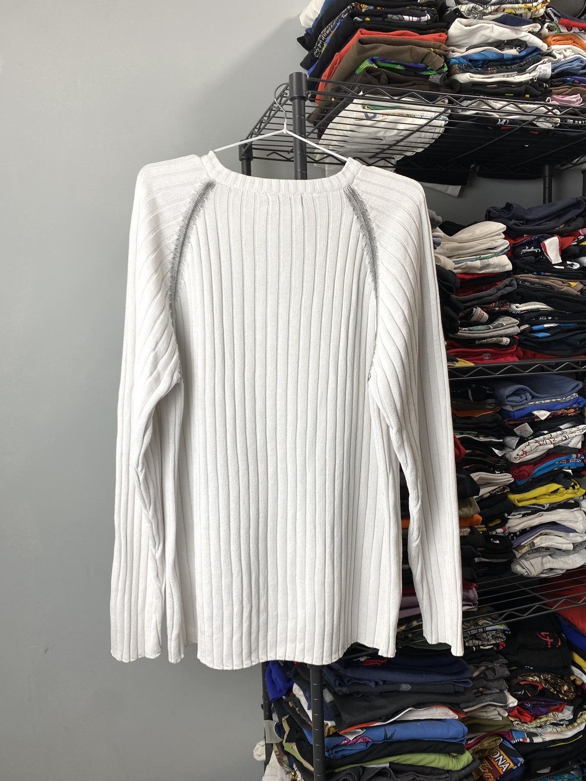 Japanese Brand Y2K Vintage Striped Diesel Style Japanese Knit Sweater Size US L / EU 52-54 / 3 - 8 Thumbnail