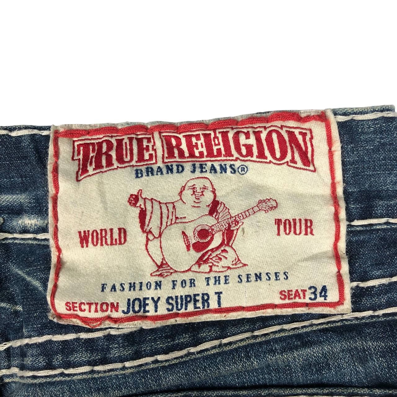 True Religion True Religion Women Joey Super T Jeans Size 34" / US 12 / IT 48 - 10 Thumbnail
