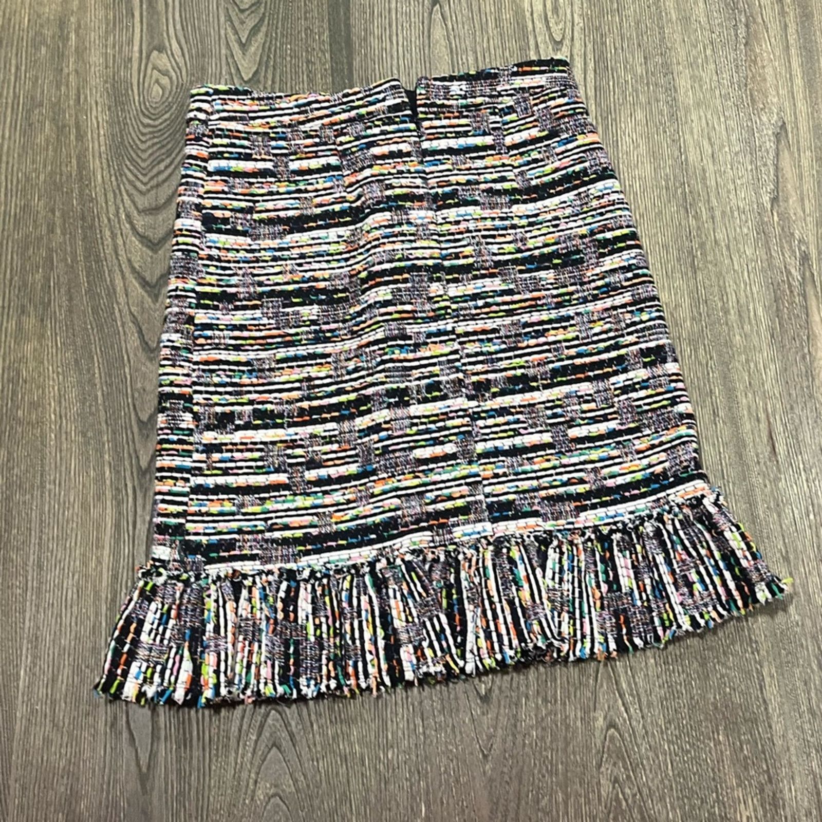 Ann Taylor Ann Taylor Womens Pencil Tweed Skirt Lined Multicolor Size 4 Size 27" / US 4 / IT 40 - 5 Thumbnail