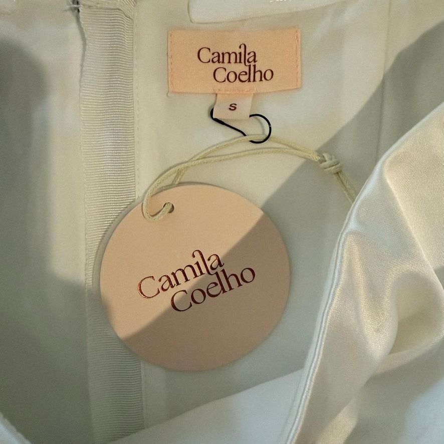 Camila Coelho Camila Coelho Elora Top in Ivory, Size S Size S / US 4 / IT 40 - 6 Thumbnail