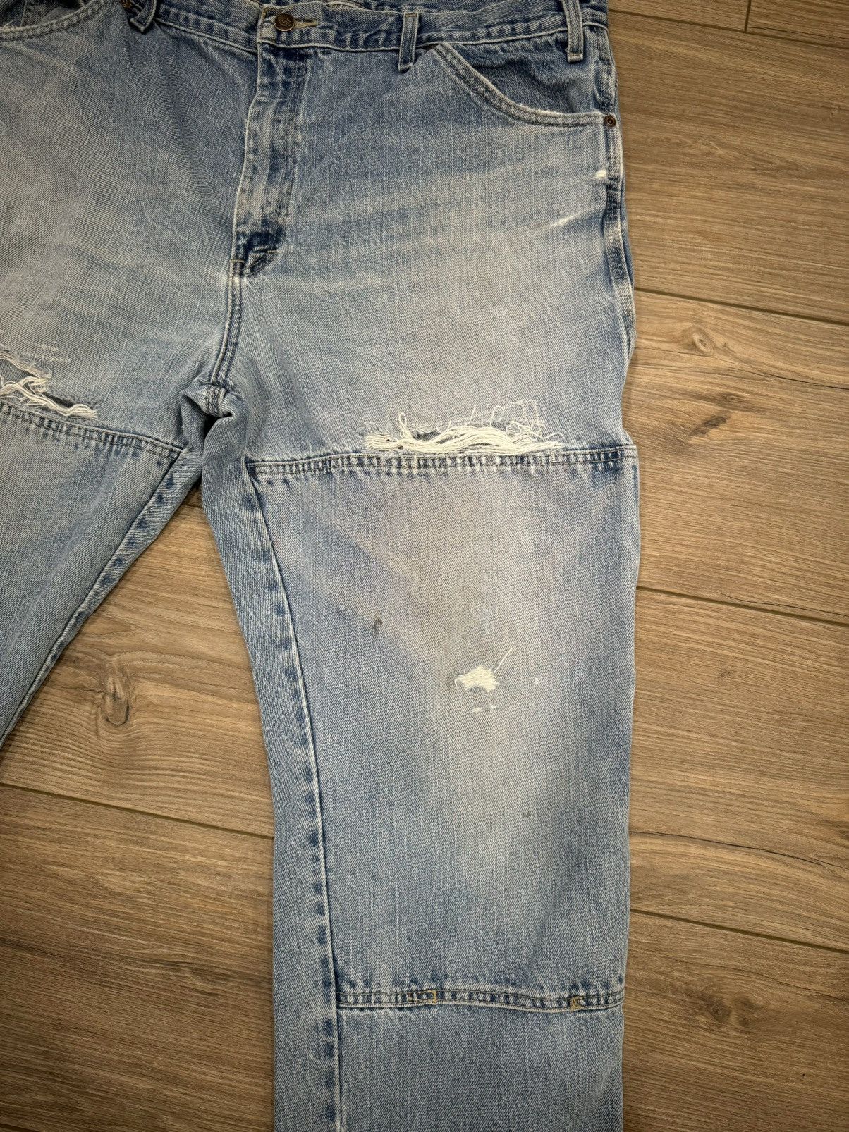 Dickies × Vintage Vintage dickie distressed double knees Size US 38 / EU 54 - 2 Thumbnail