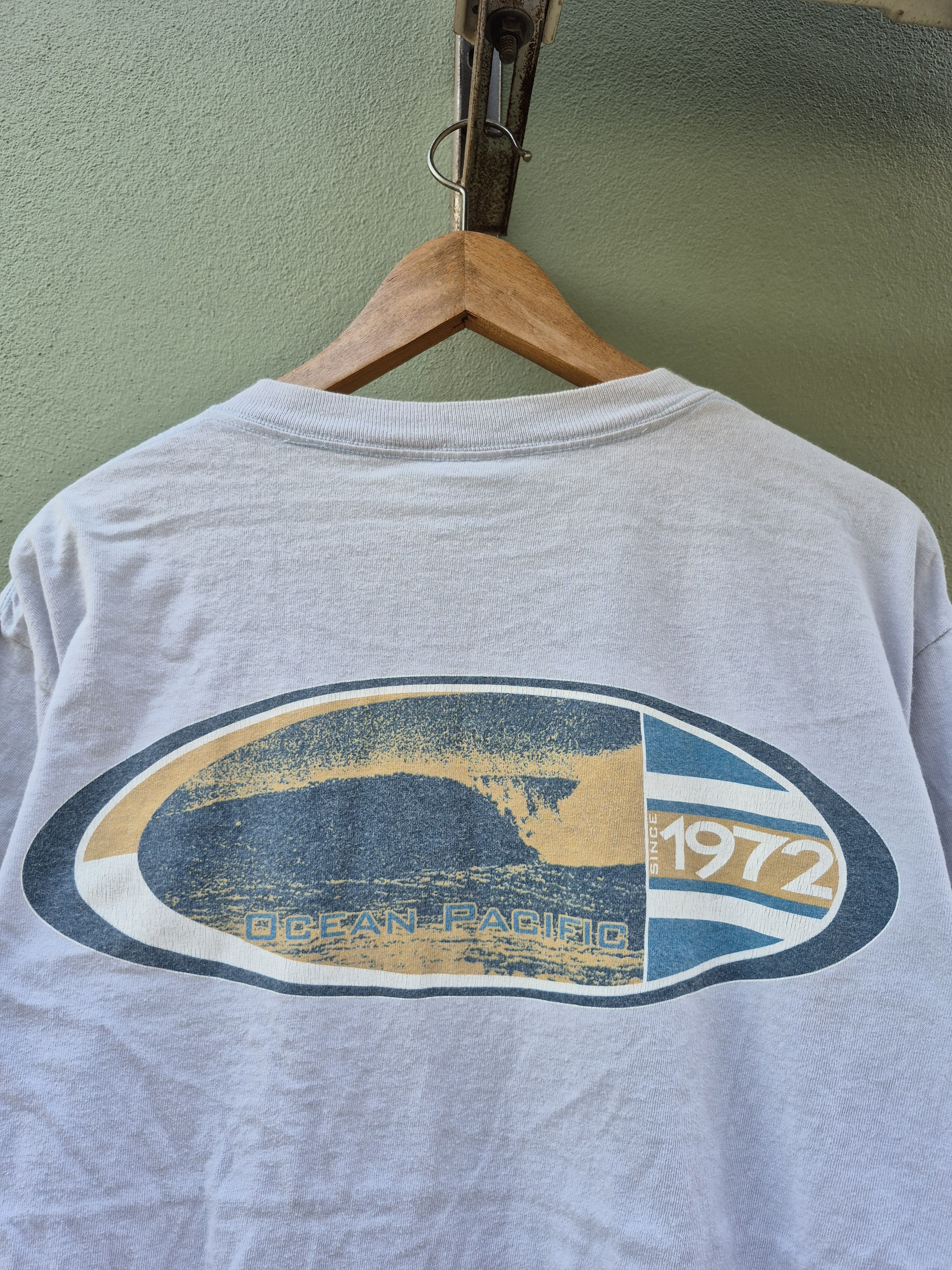 Ocean Pacific × Vintage 🔥 Vintage Ocean Pacific Surf Tees Skate Streetwear Size US M / EU 48-50 / 2 - 2 Thumbnail