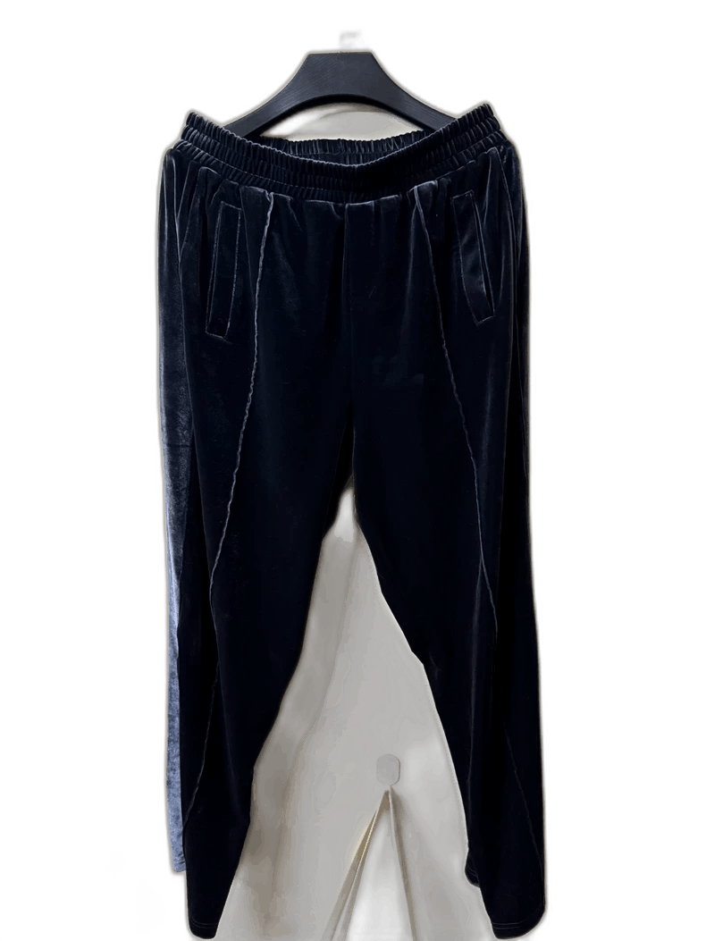 John Galliano Galliano Landor Velvet Side Stripe Pants Size US 27 - 1 Thumbnail