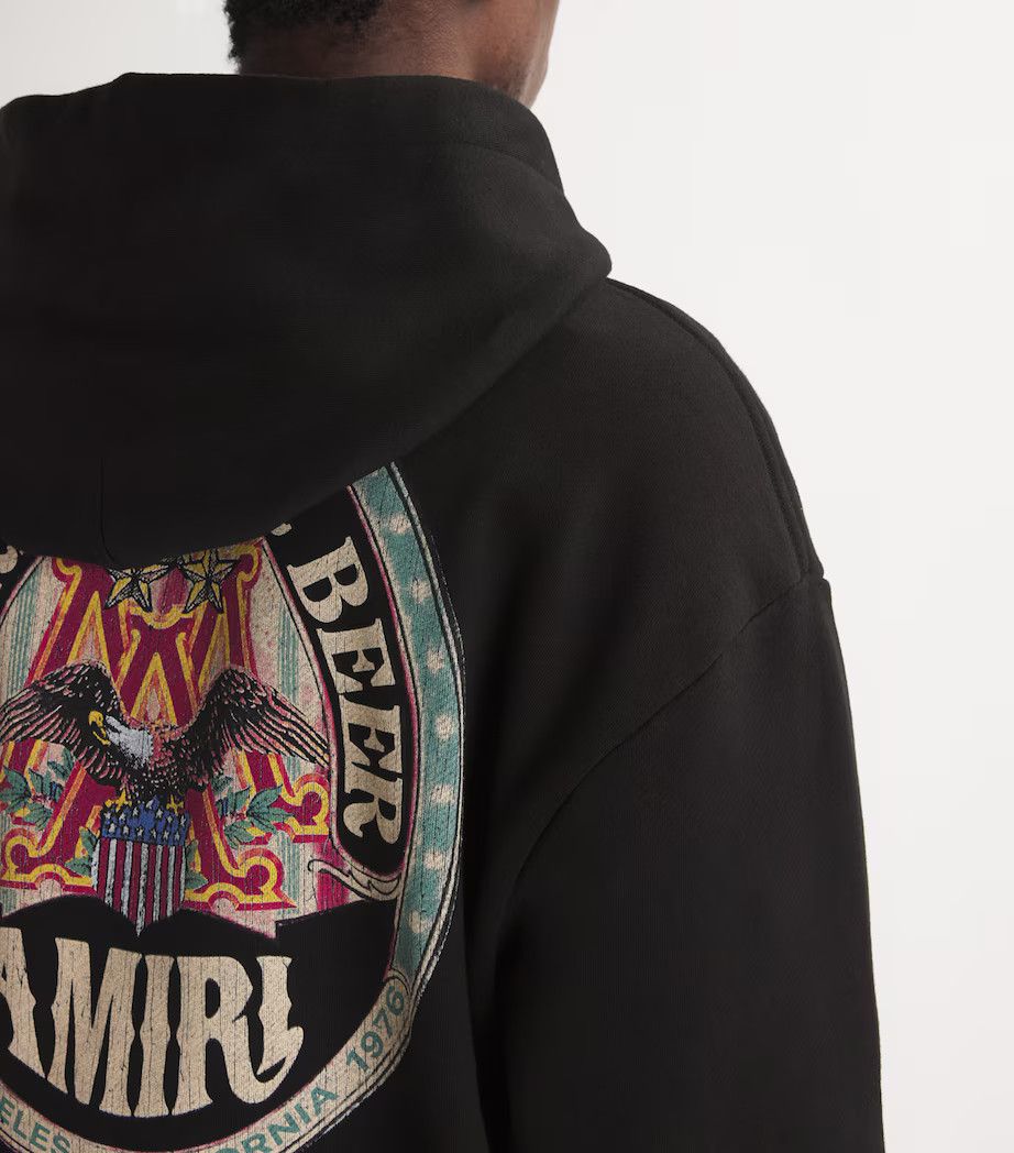 Amiri o1h1sh10525 Eagle Oversized Hoodie in Black Size US M / EU 48-50 / 2 - 5 Thumbnail