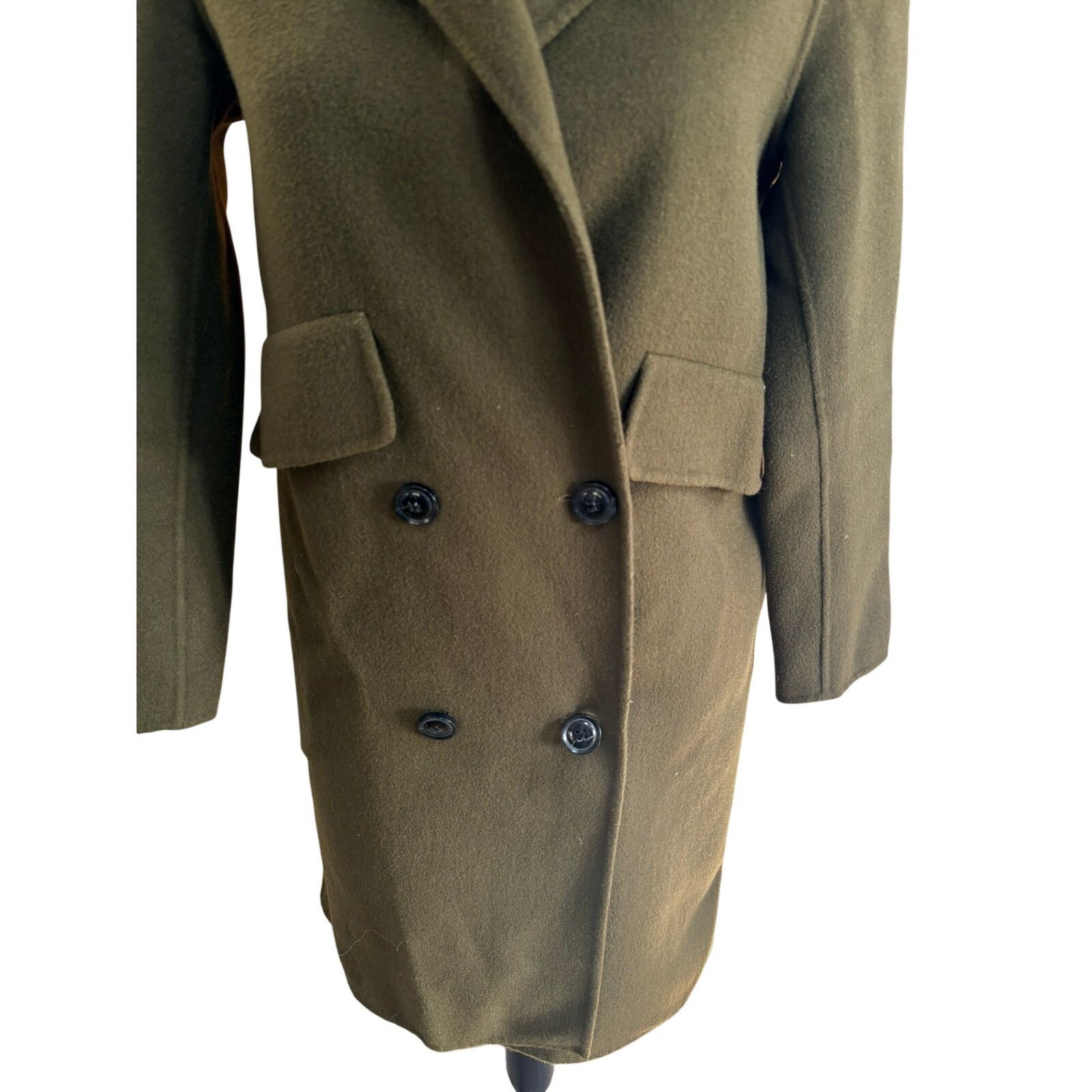 Acne Studios Amen x for Barbed Italy 100% Wool Coat Olive Green S Size S / US 4 / IT 40 - 2 Thumbnail